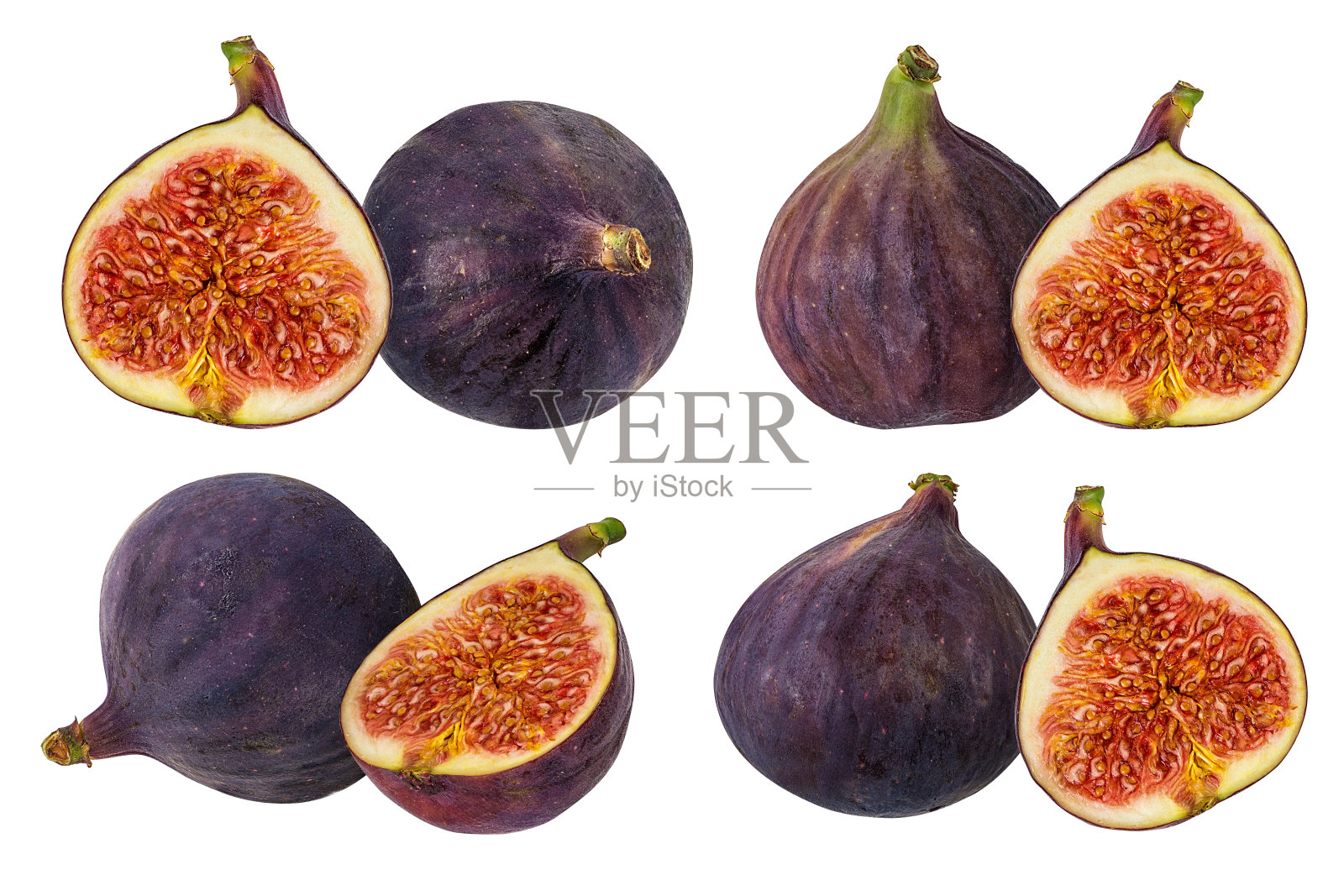 无花果孤立在白色背景与裁剪路径照片摄影图片