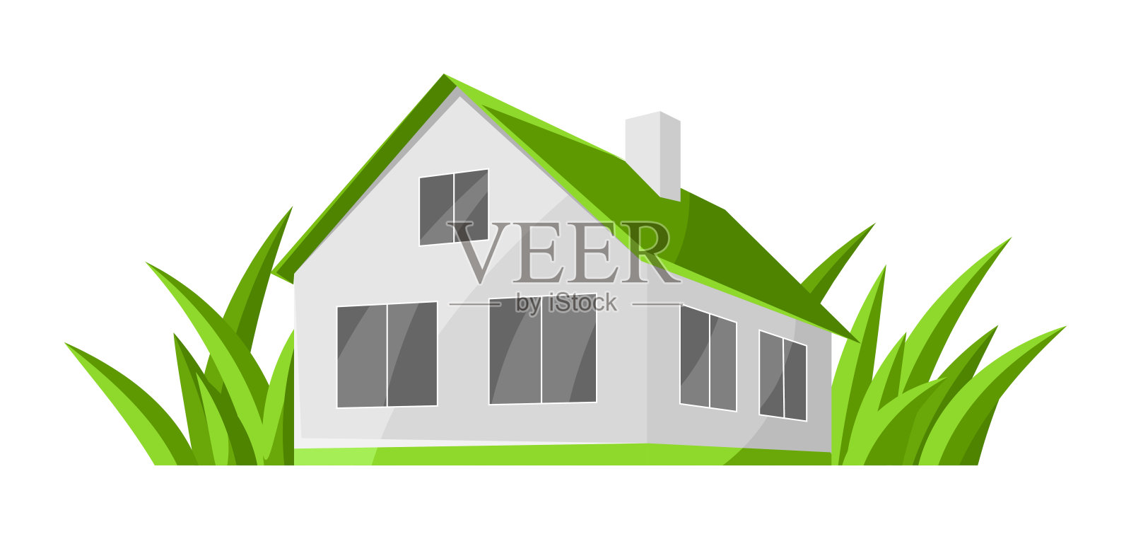 温室概念插图。插画图片素材