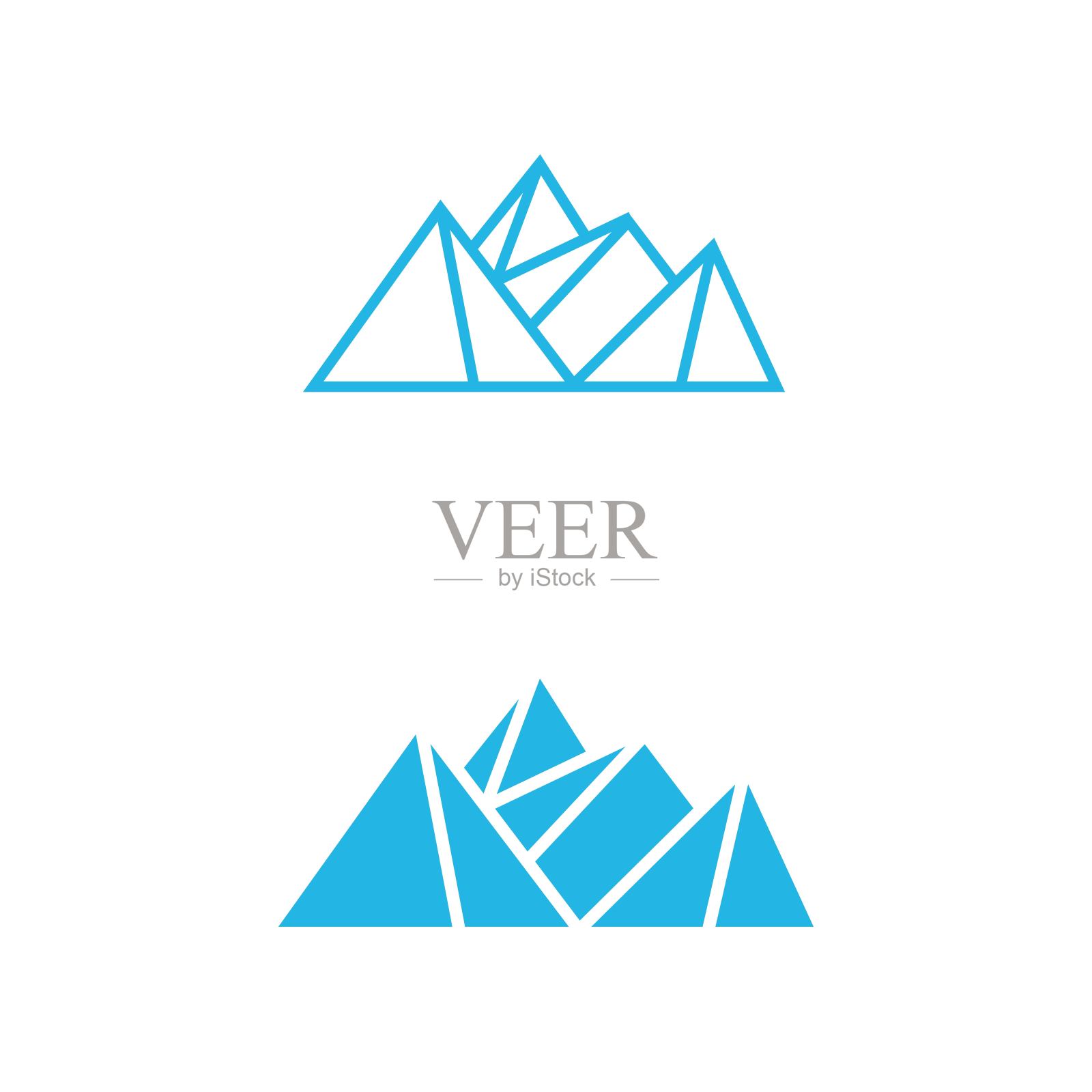 冰山矢量图插画图片素材