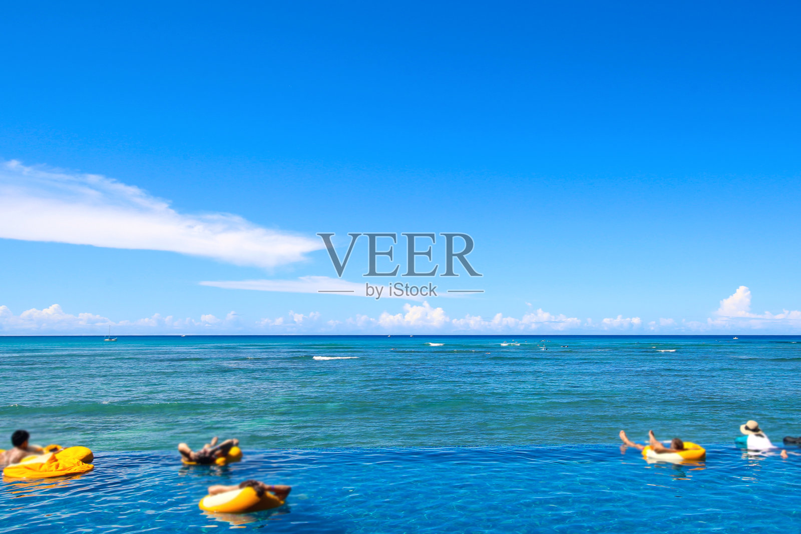 夏威夷泳池照片摄影图片