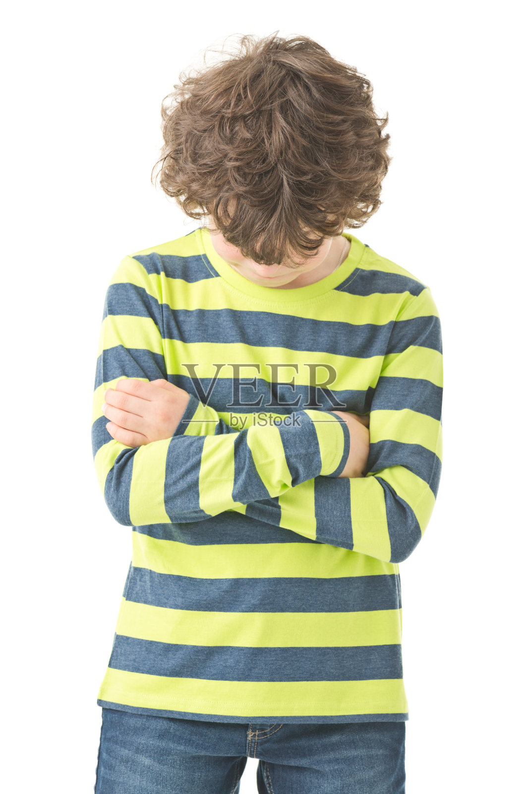 8岁男孩的肖像照片摄影图片