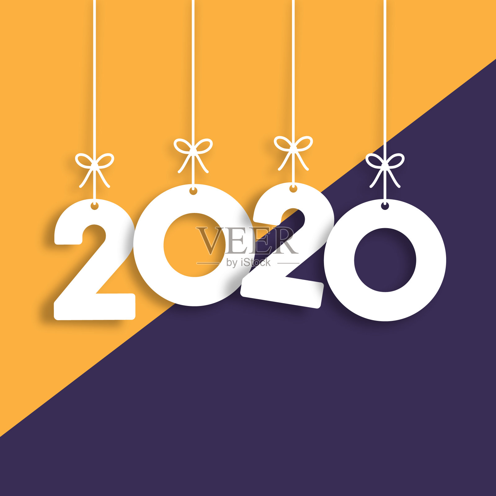 2020时尚彩色矢量背景插画图片素材