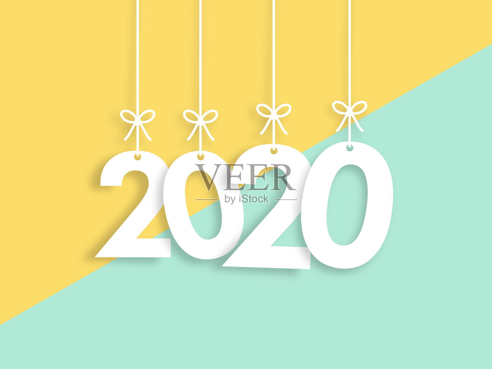 2020时尚彩色矢量背景插画图片素材