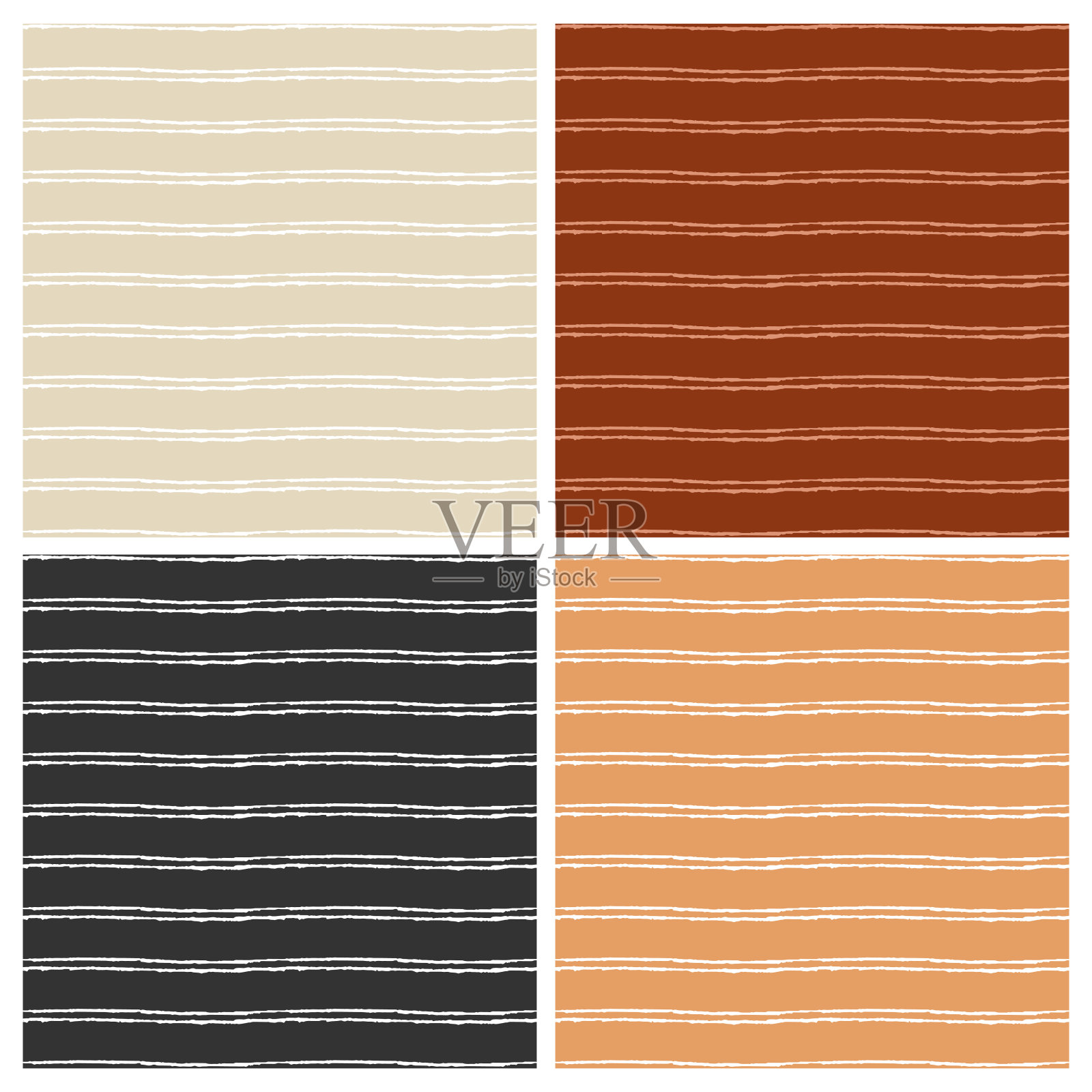 带条纹的抽象背景向量集。无缝模式。插画图片素材