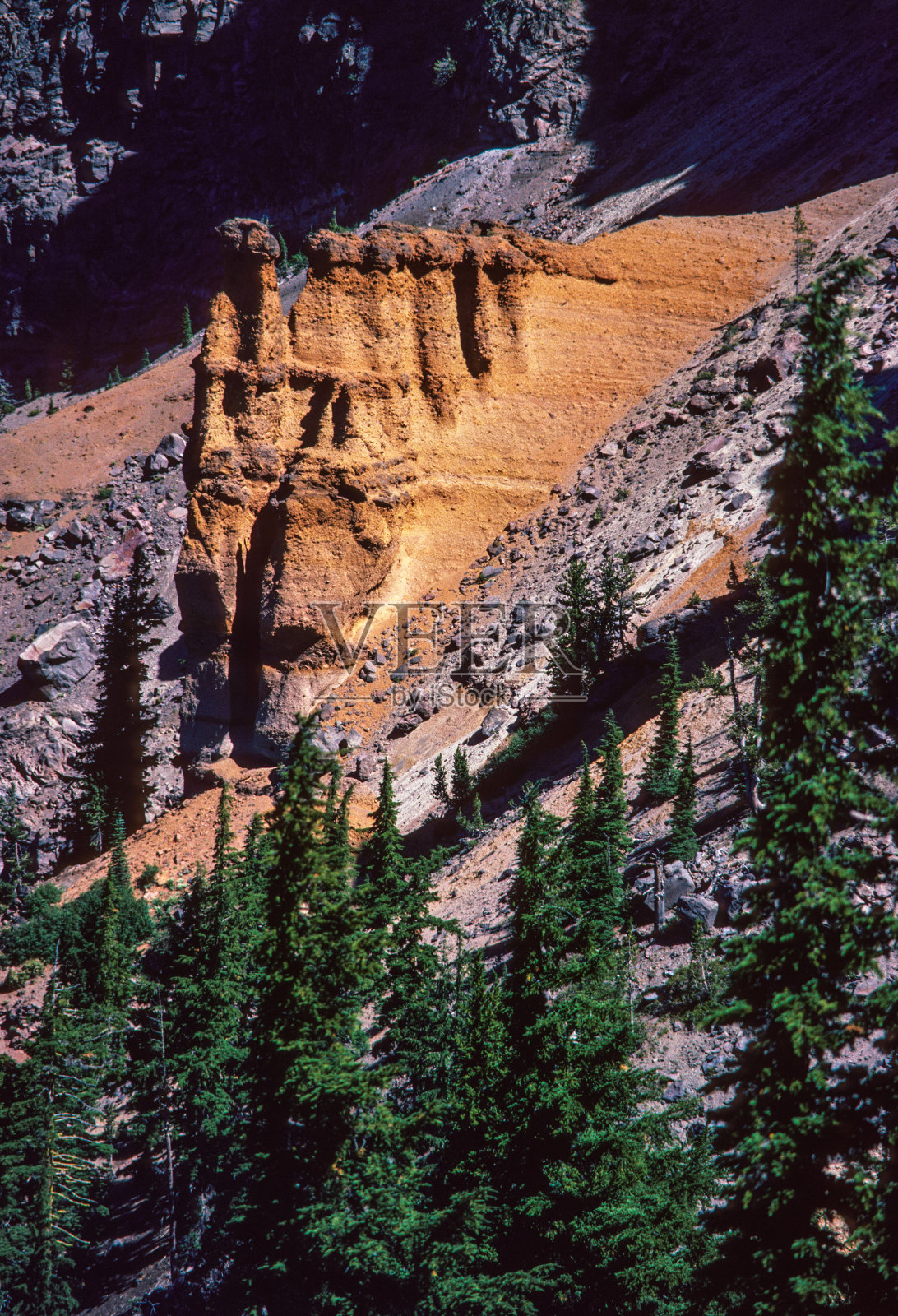 火山口湖国家公园-尖峰- 1983照片摄影图片
