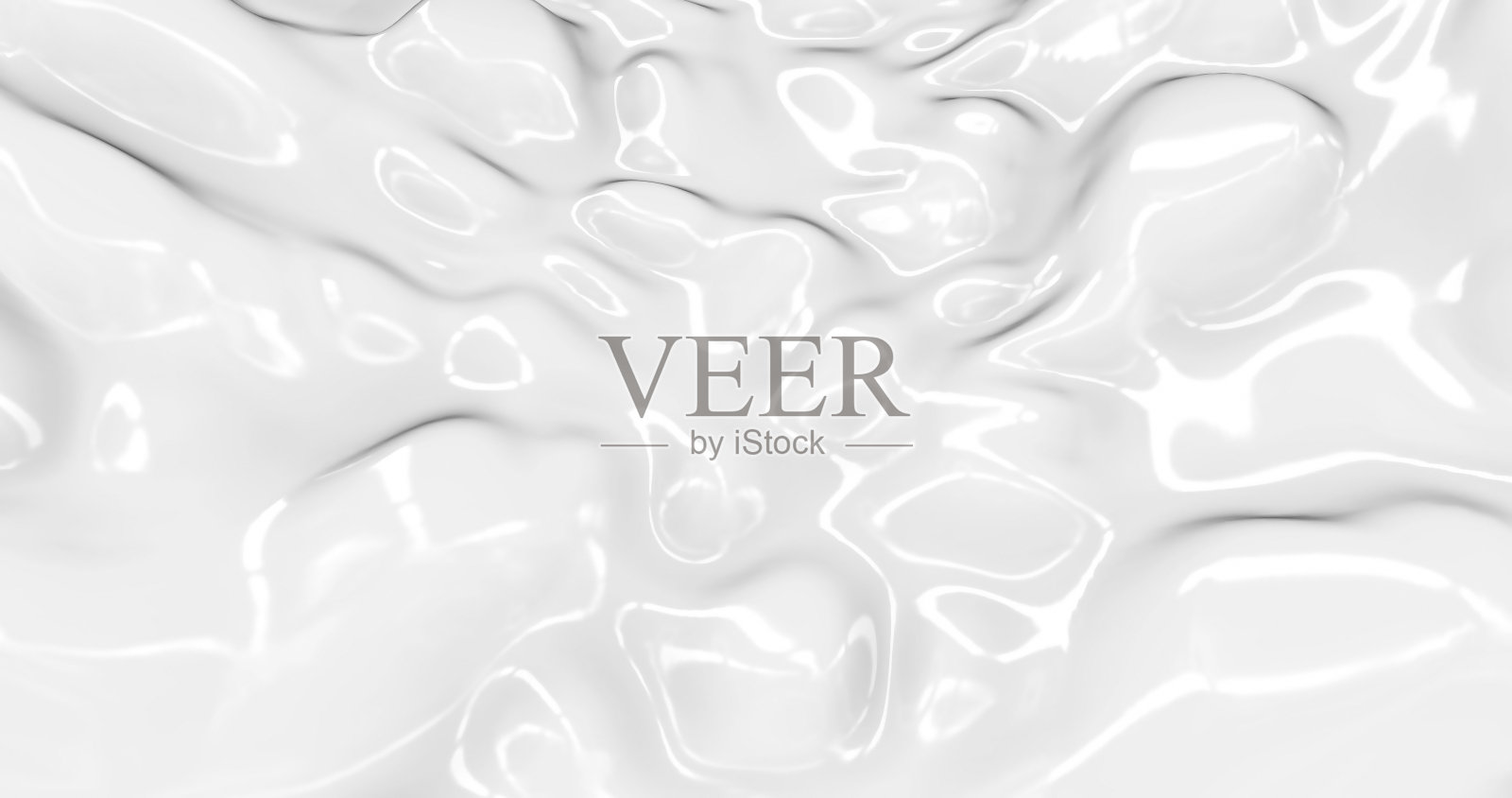 液体抽象白色背景。平滑光滑的纹理3D渲染照片摄影图片