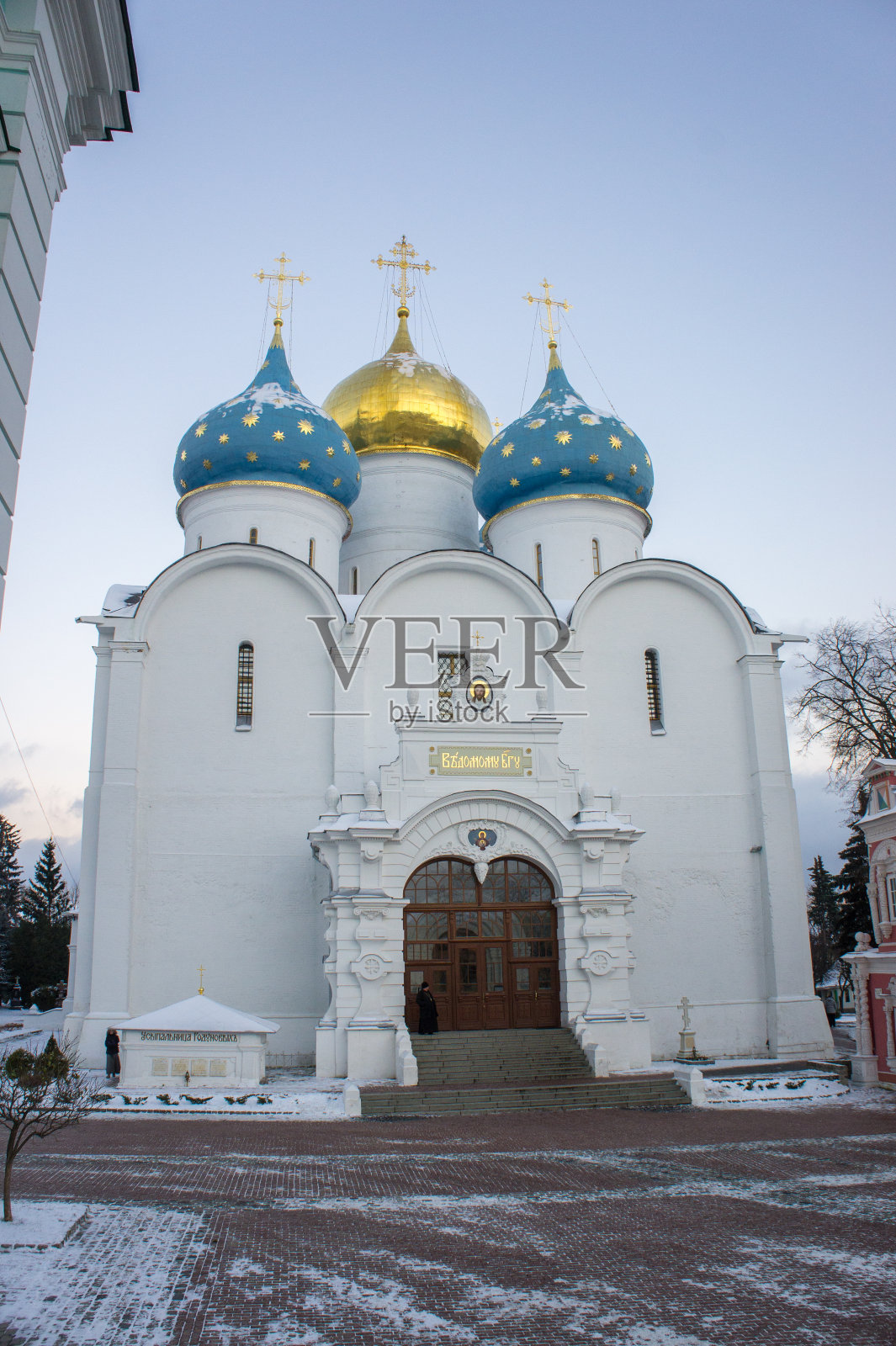 圣塞吉厄斯的三一·拉夫拉。sergei Posad，莫斯科地区。照片摄影图片