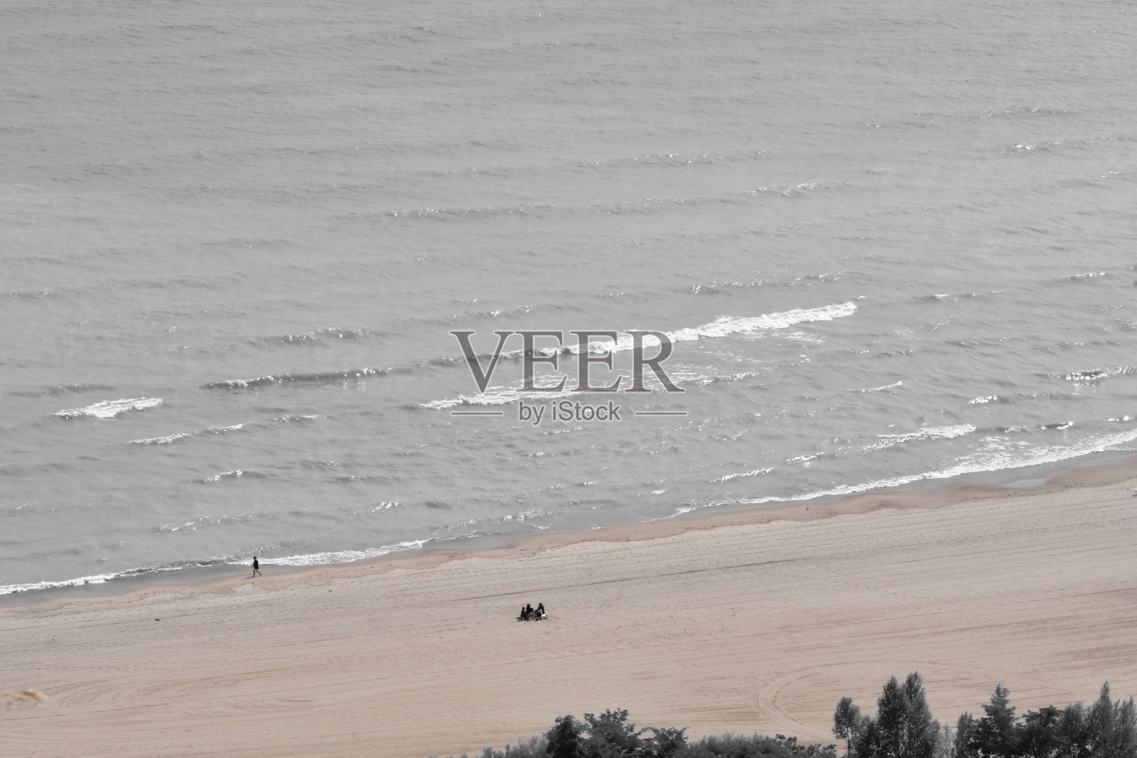 海滩虚张声势照片摄影图片