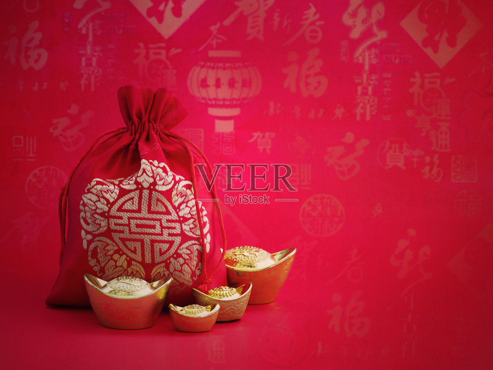 中国新年的背景。照片摄影图片