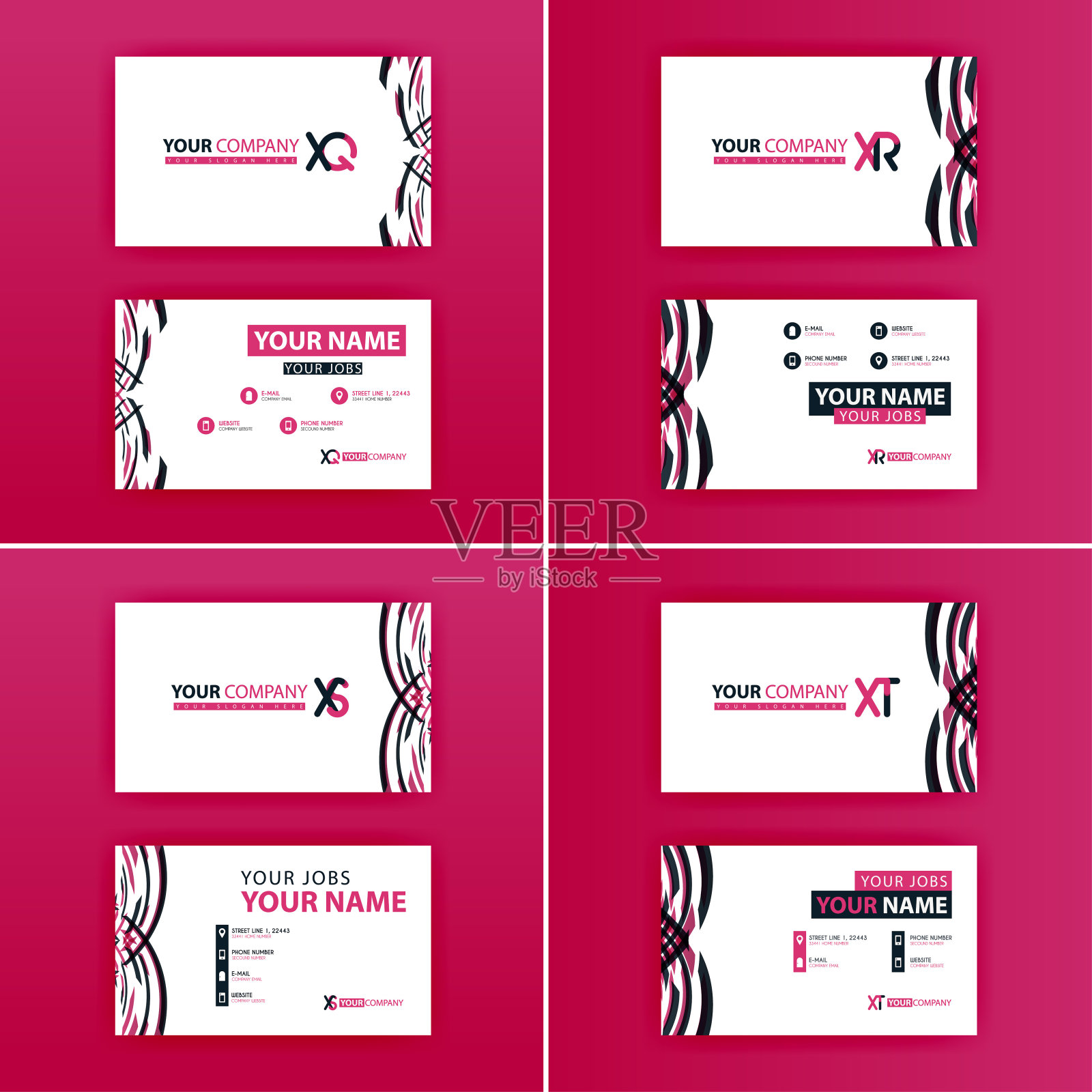 名片彩色字母标志，用于推广，营销和广告公司，公司，合作社和中小企业。适用于平面媒体、网络广告、海报、传单、横幅、封面插画图片素材