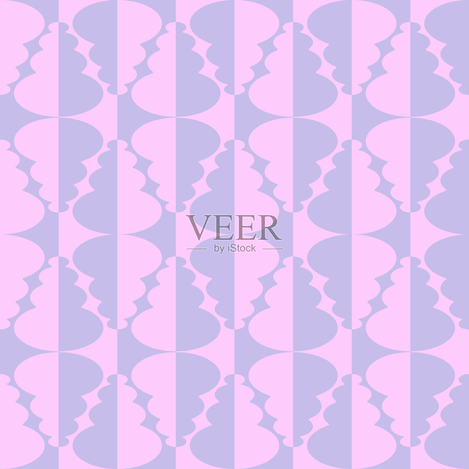 抽象的对比设计。向量无缝模式。插画图片素材