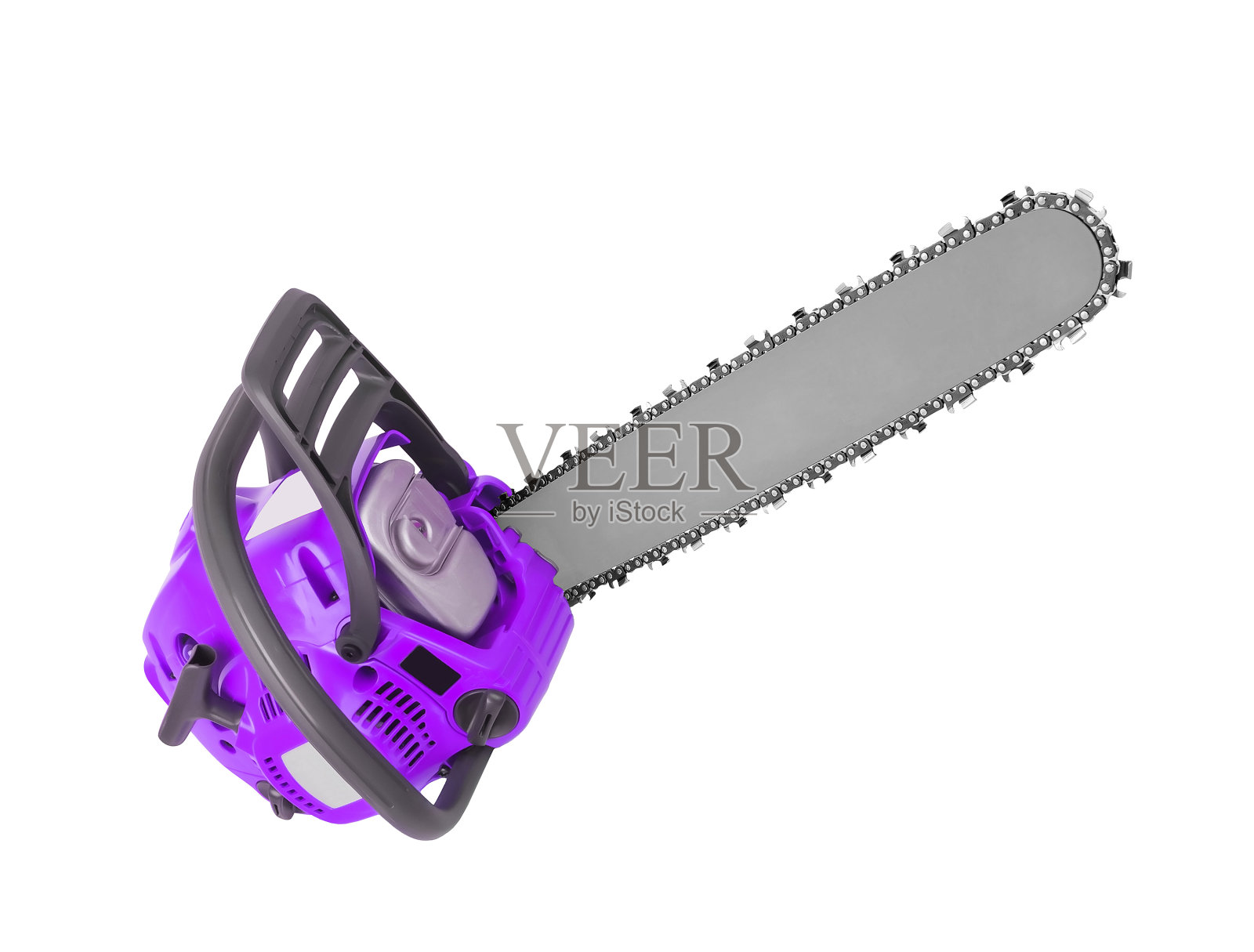 链锯孤立在白色背景上照片摄影图片