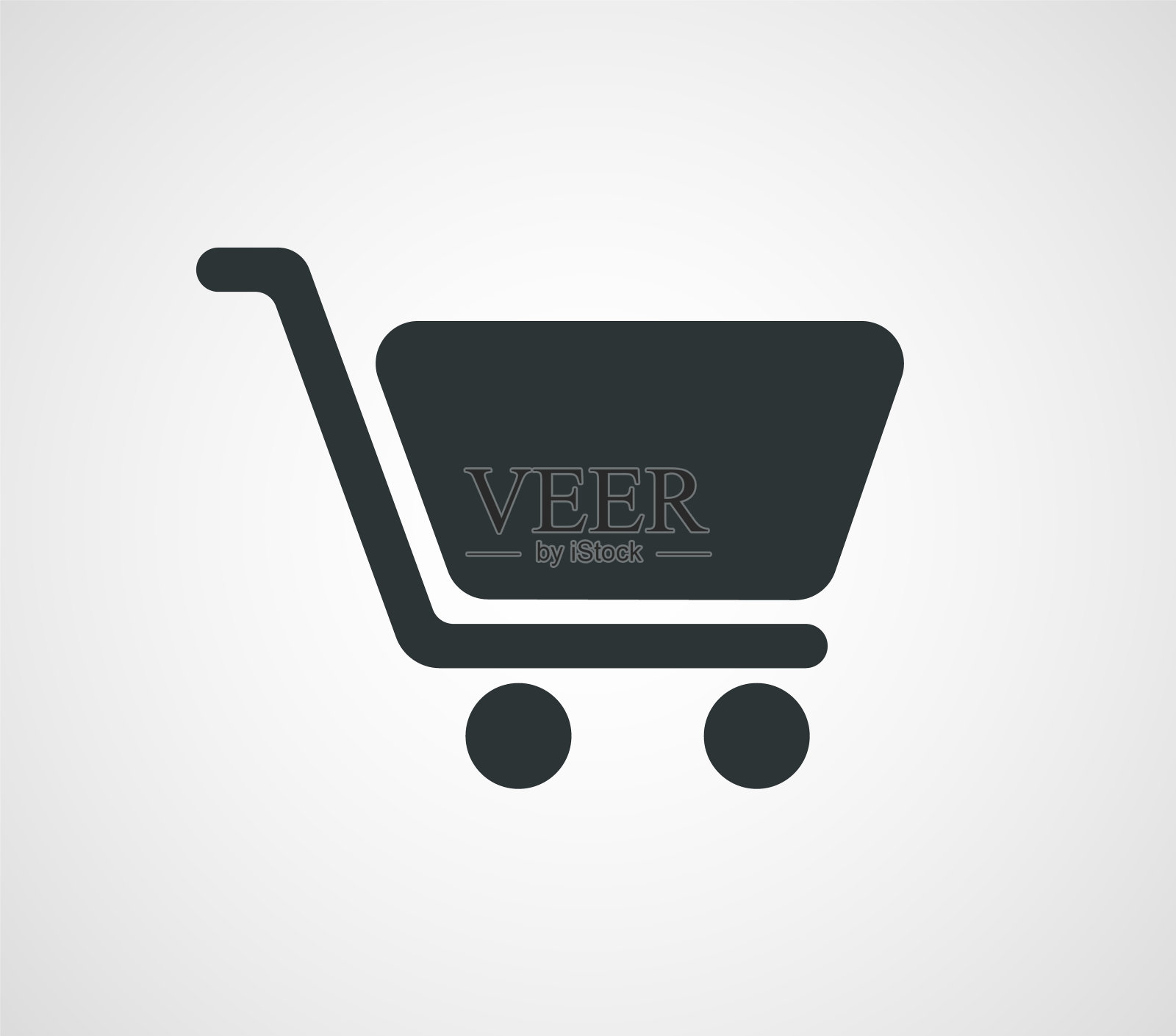 购物车图标。矢量插图。图标素材