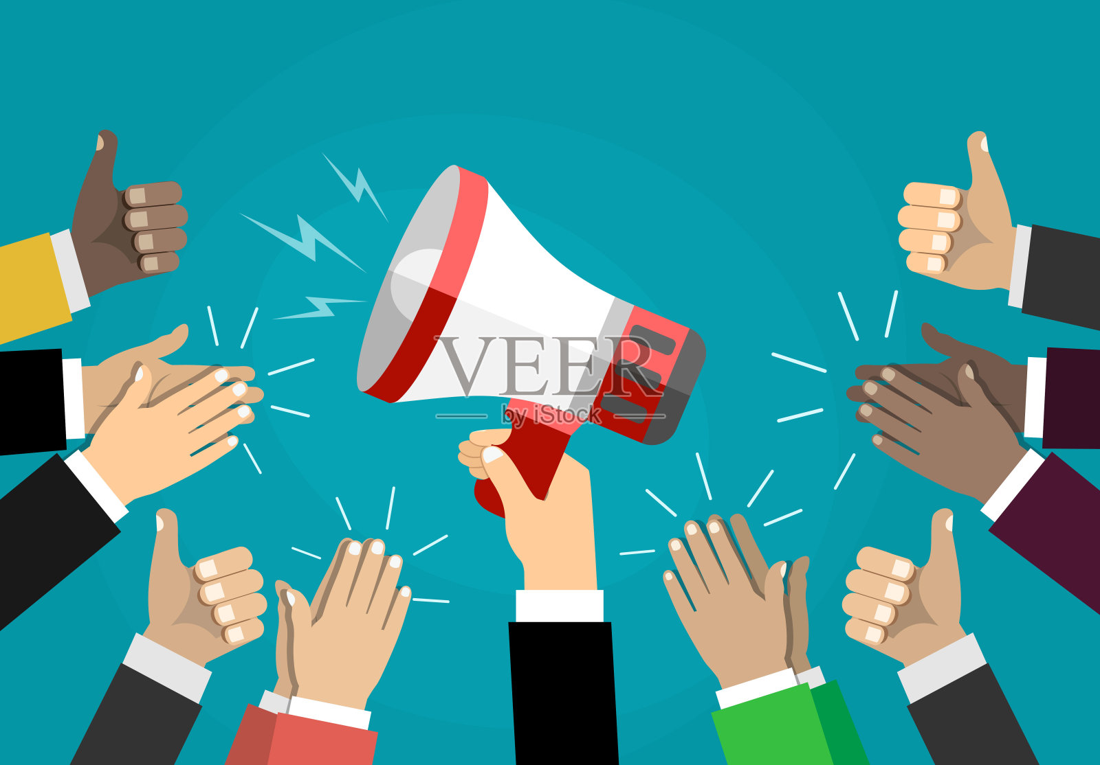 良好的公告。矢量图插画图片素材