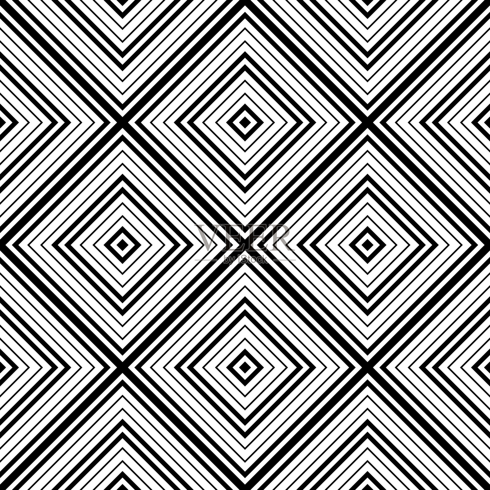 无缝抽象背景与菱形。方格无限几何图案。矢量插图。插画图片素材