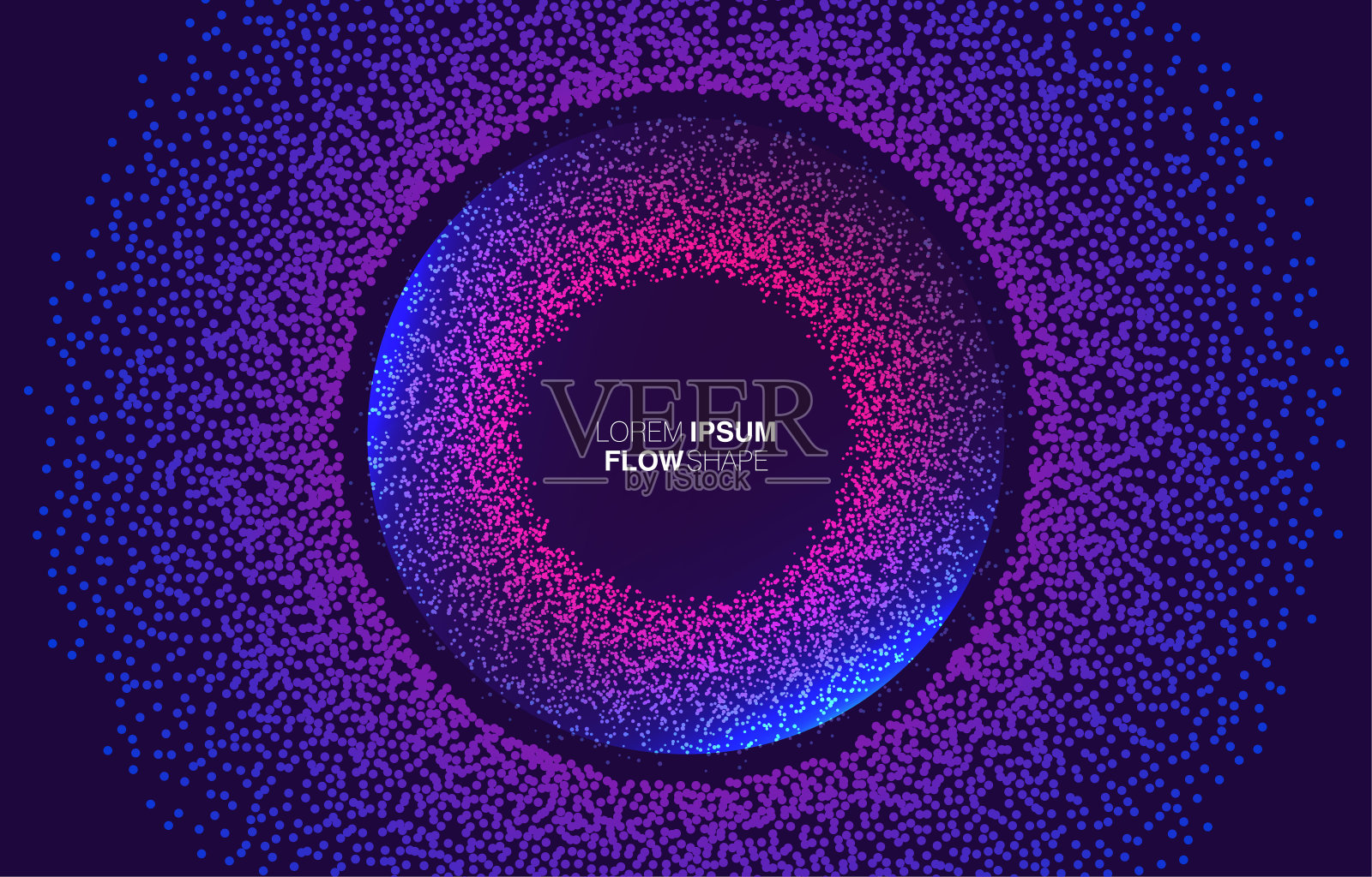 色彩流动的液体在未来的设计风格。插画图片素材