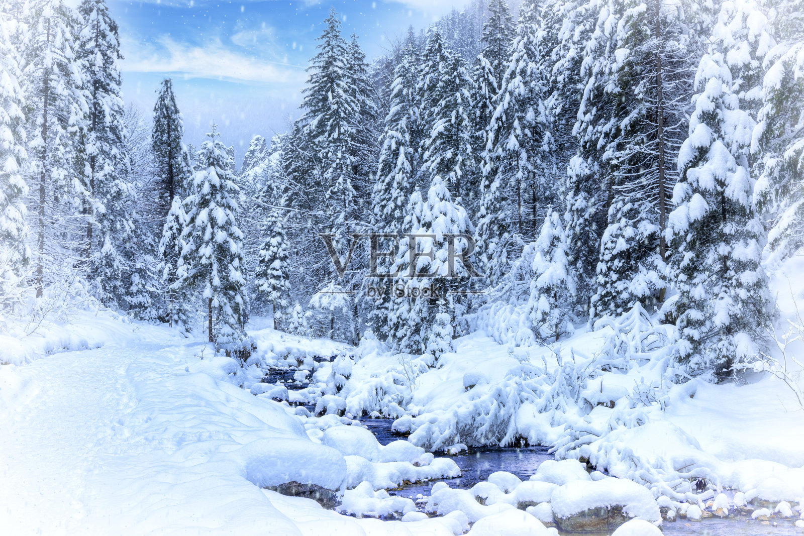 波兰度假-斯特拉兹卡山谷，塔特拉山脉照片摄影图片