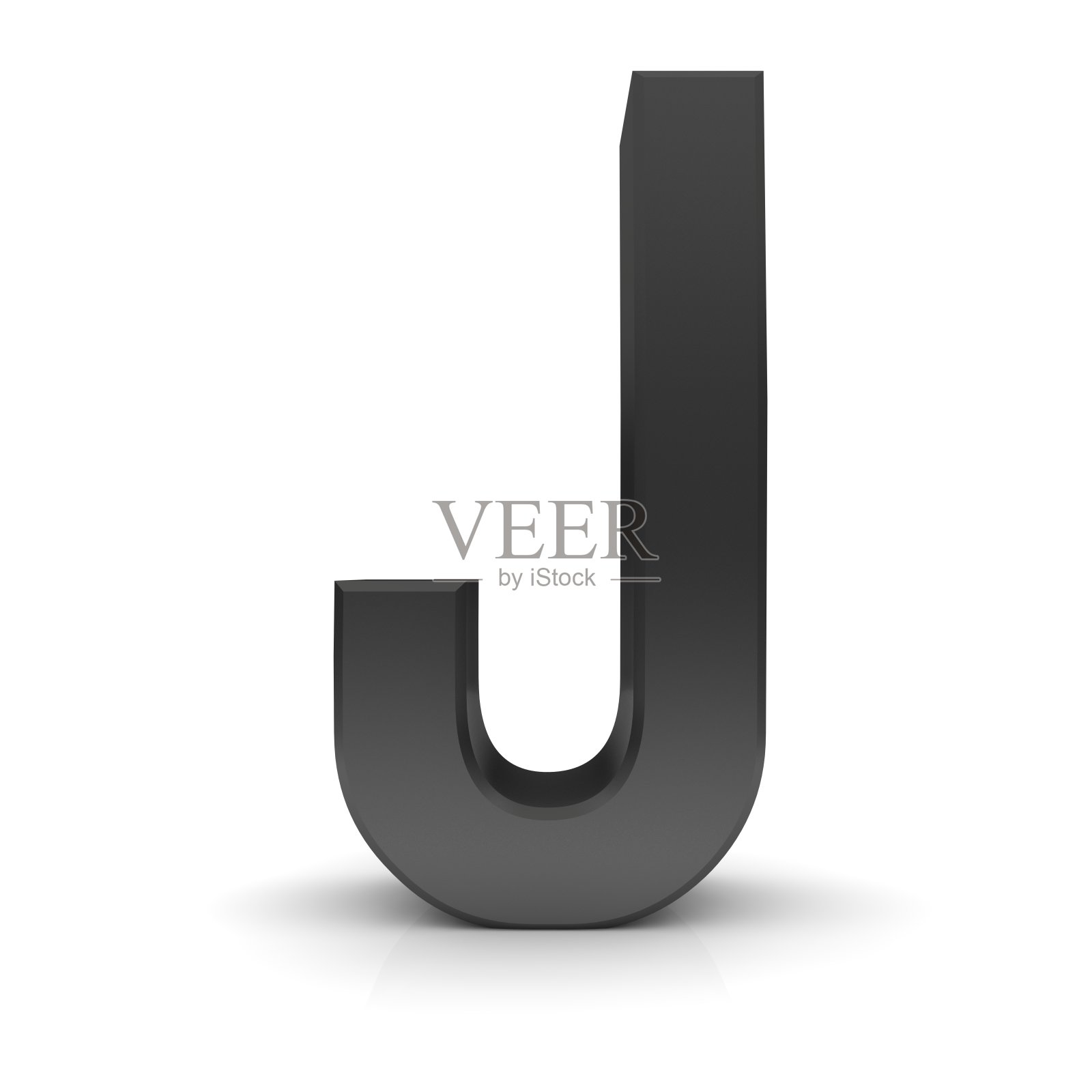 字母J黑色文本符号3d字母表照片摄影图片