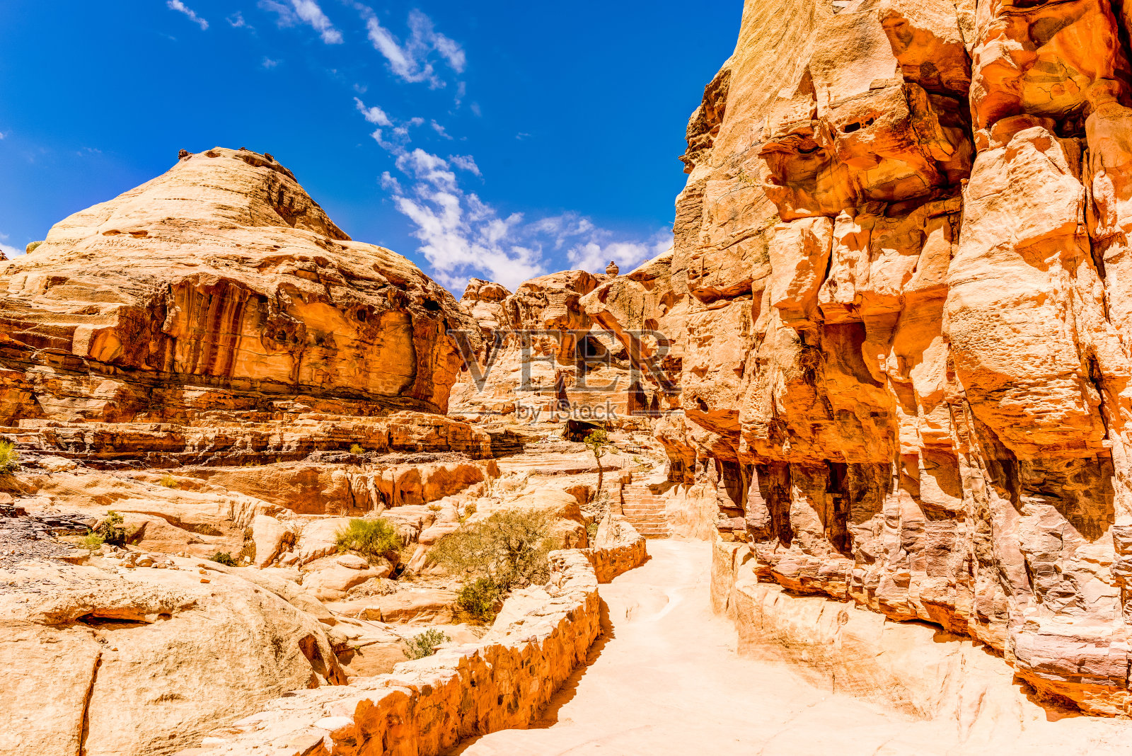 红色玫瑰之城 - 佩特拉照片摄影图片