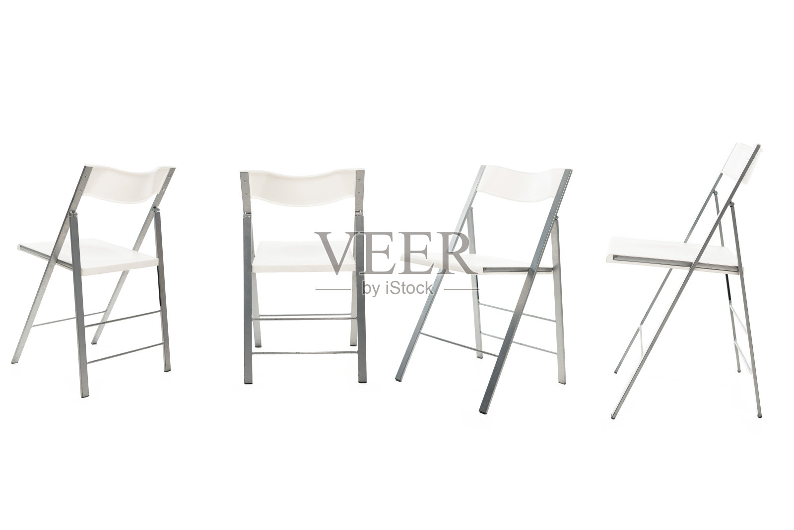 现代椅子与白色座椅隔离在白色照片摄影图片