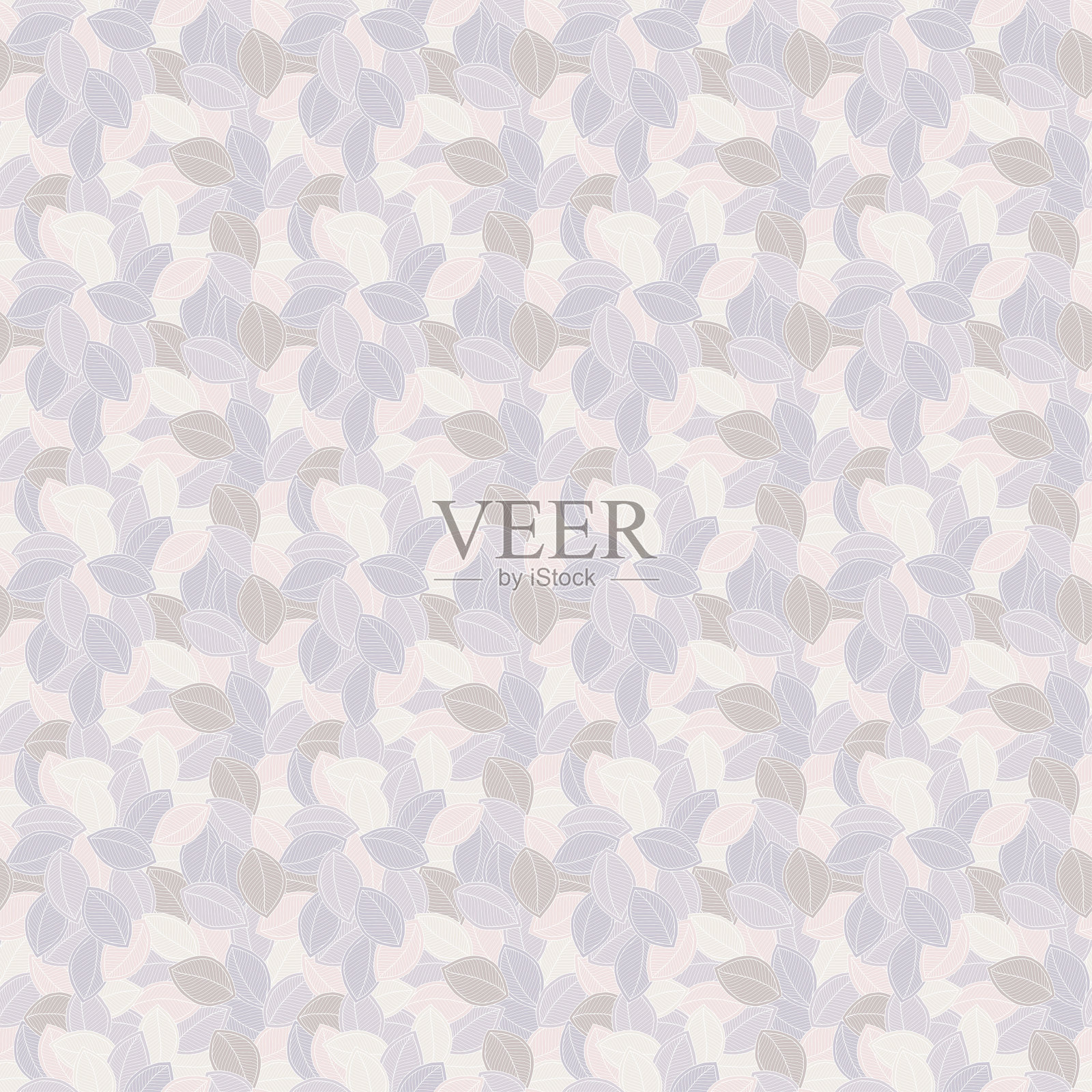 装饰性柔和棕色米色无缝图案插画图片素材