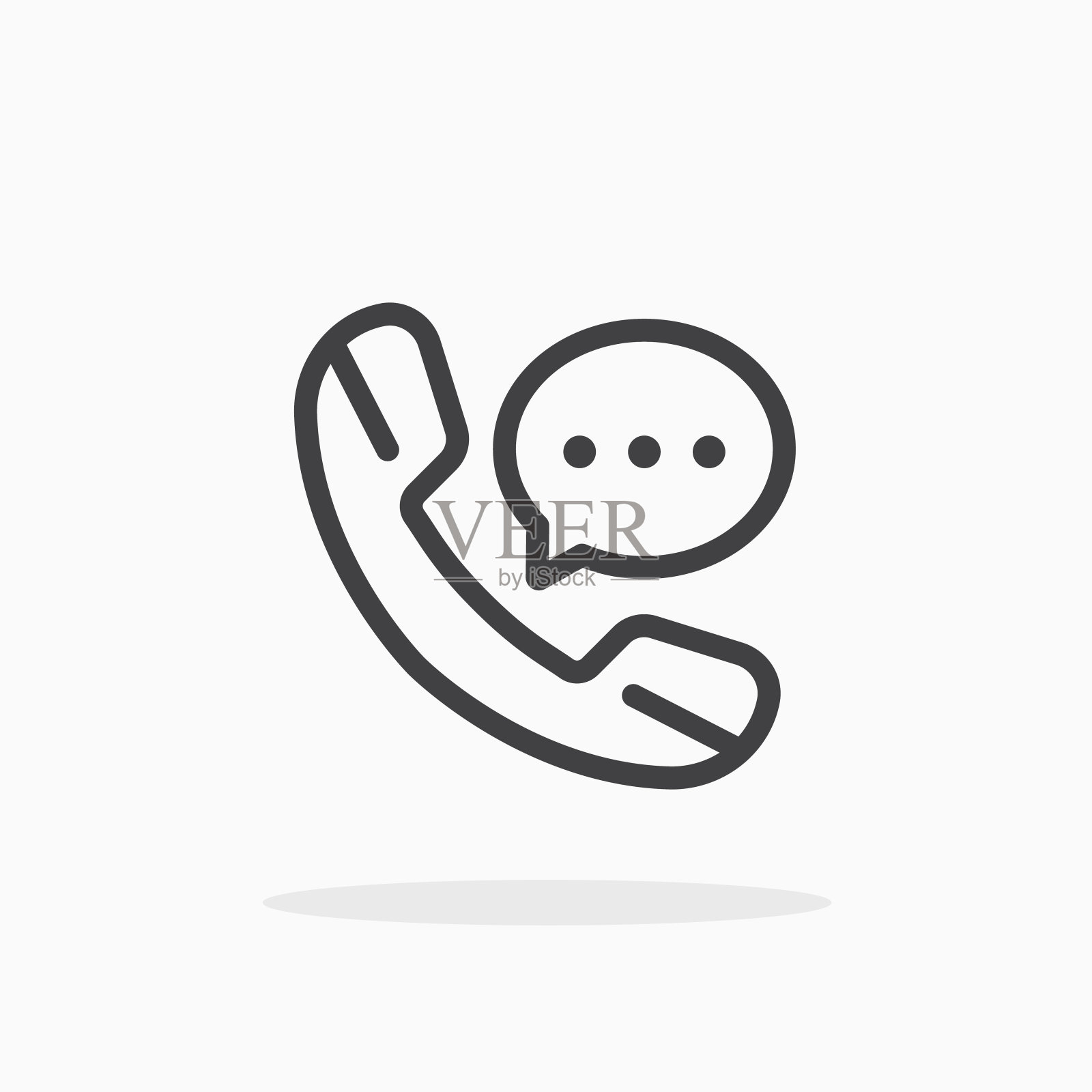 以线条样式调用图标。插画图片素材