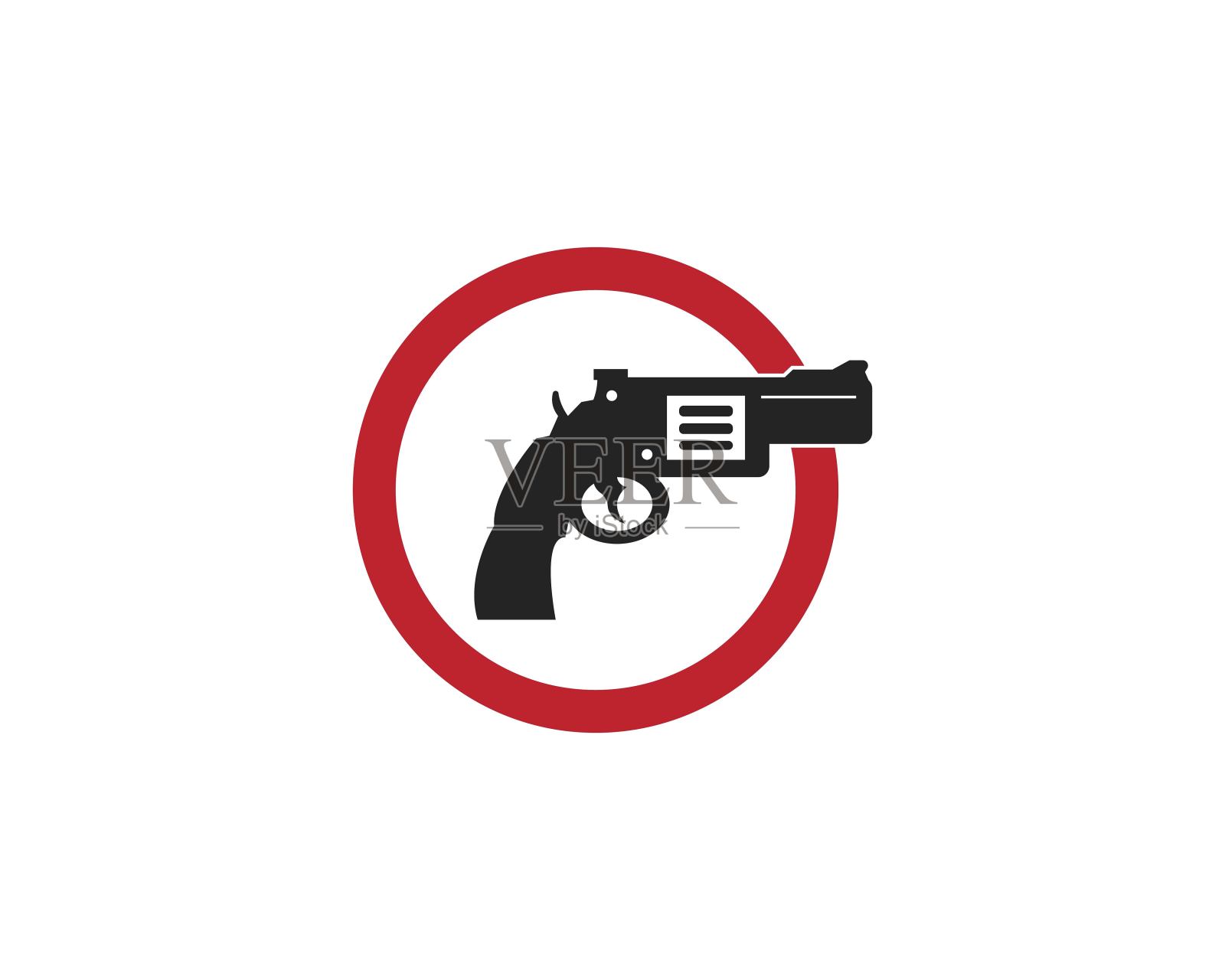 火炮部队矢量模板插图设计元素图片