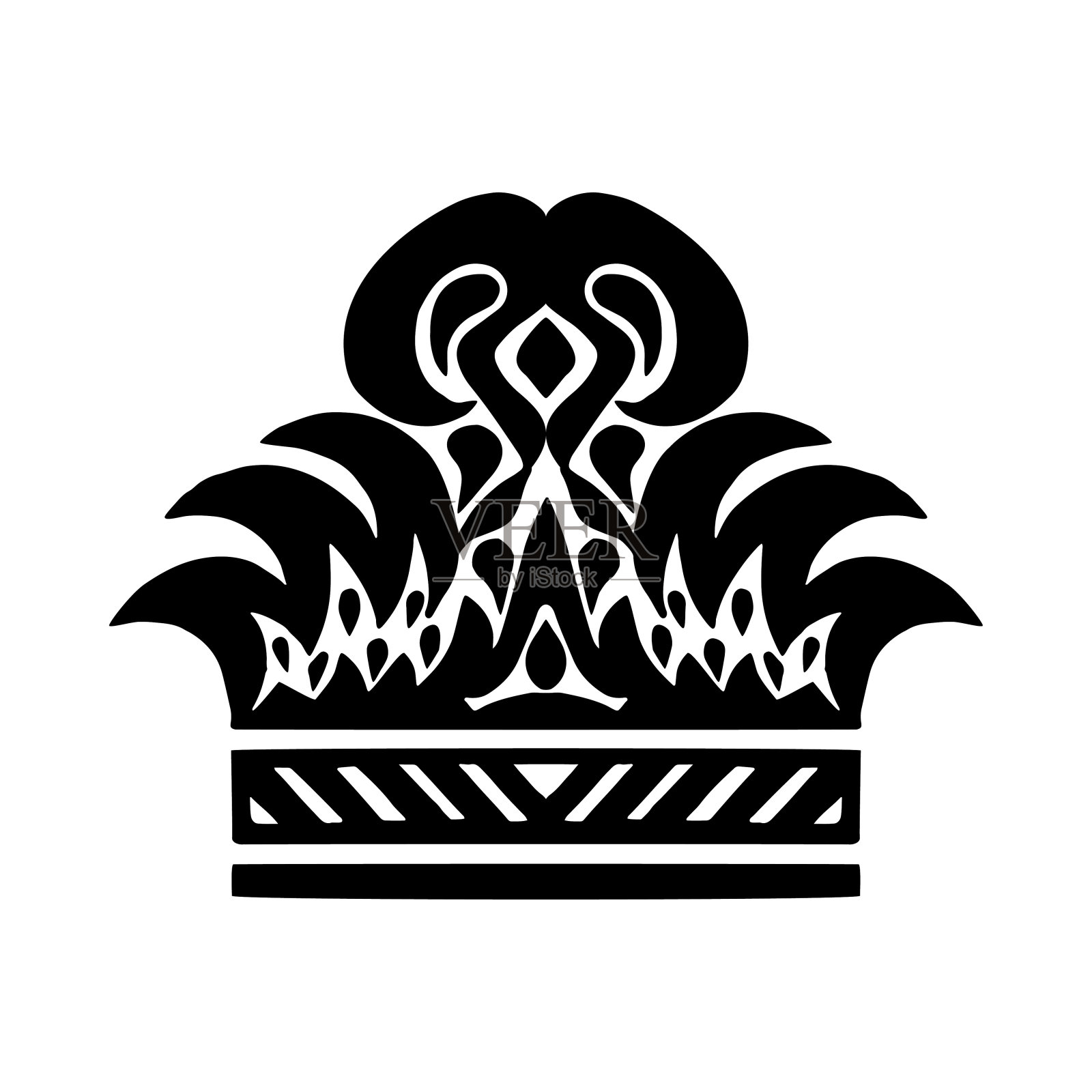 带有皇冠形状的插图。插画图片素材