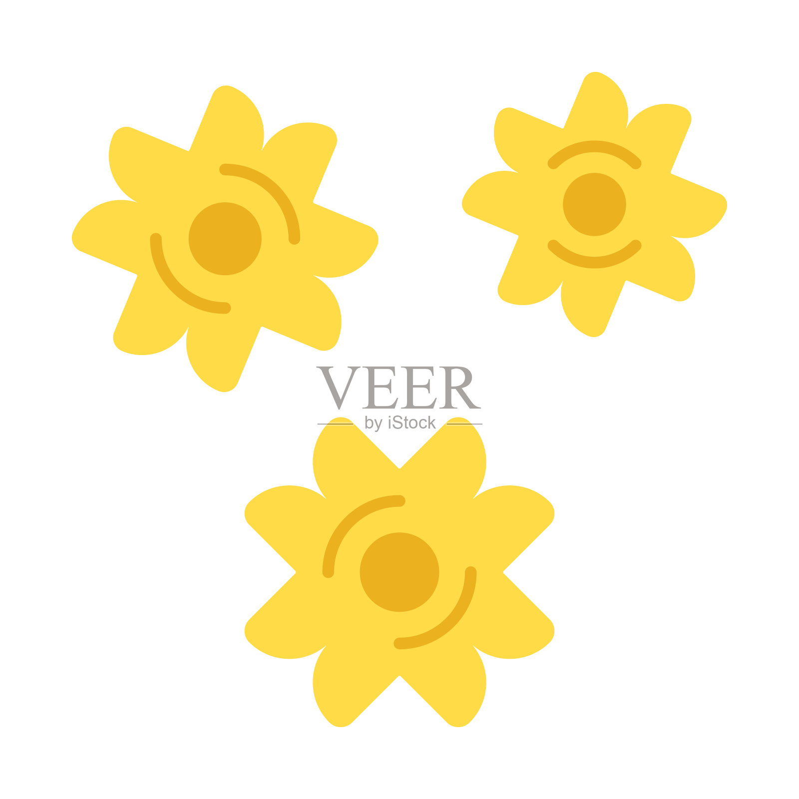 石板设计长阴影彩色图标设计元素图片