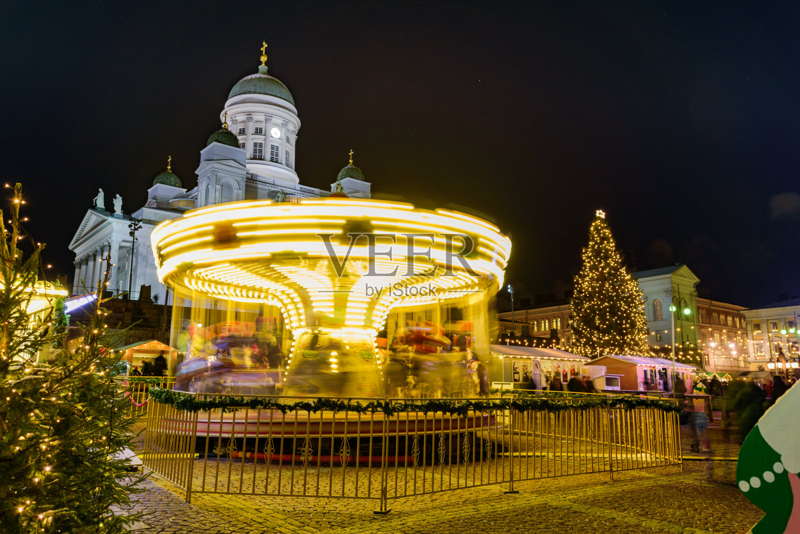 芬兰赫尔辛基的圣诞市场照片摄影图片