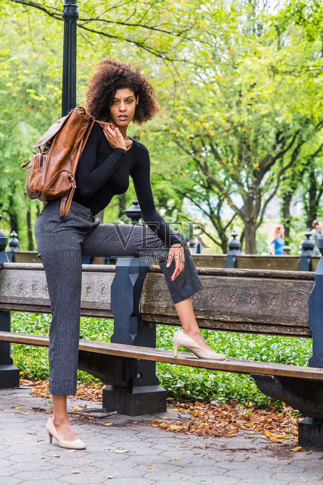 纽约的街头时尚照片摄影图片