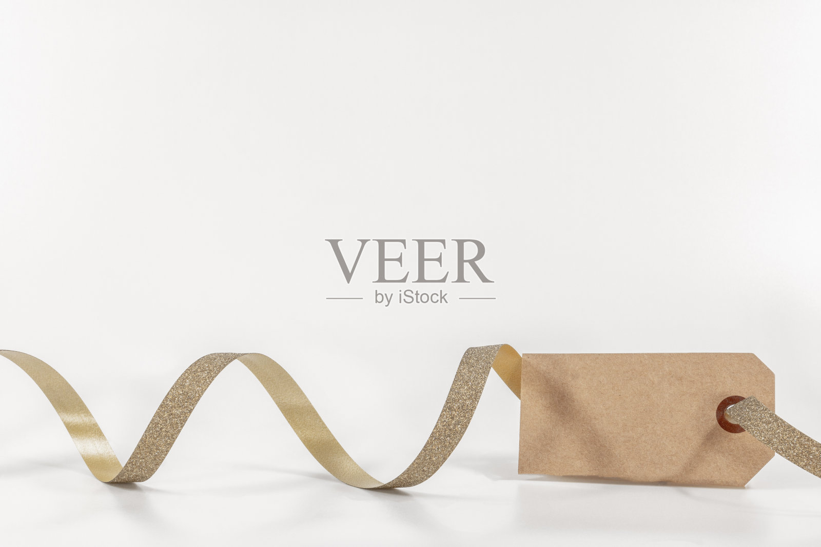 标签与空白的文字为圣诞礼物促销和金宝杜克照片工作室与圣诞的文本空间照片摄影图片