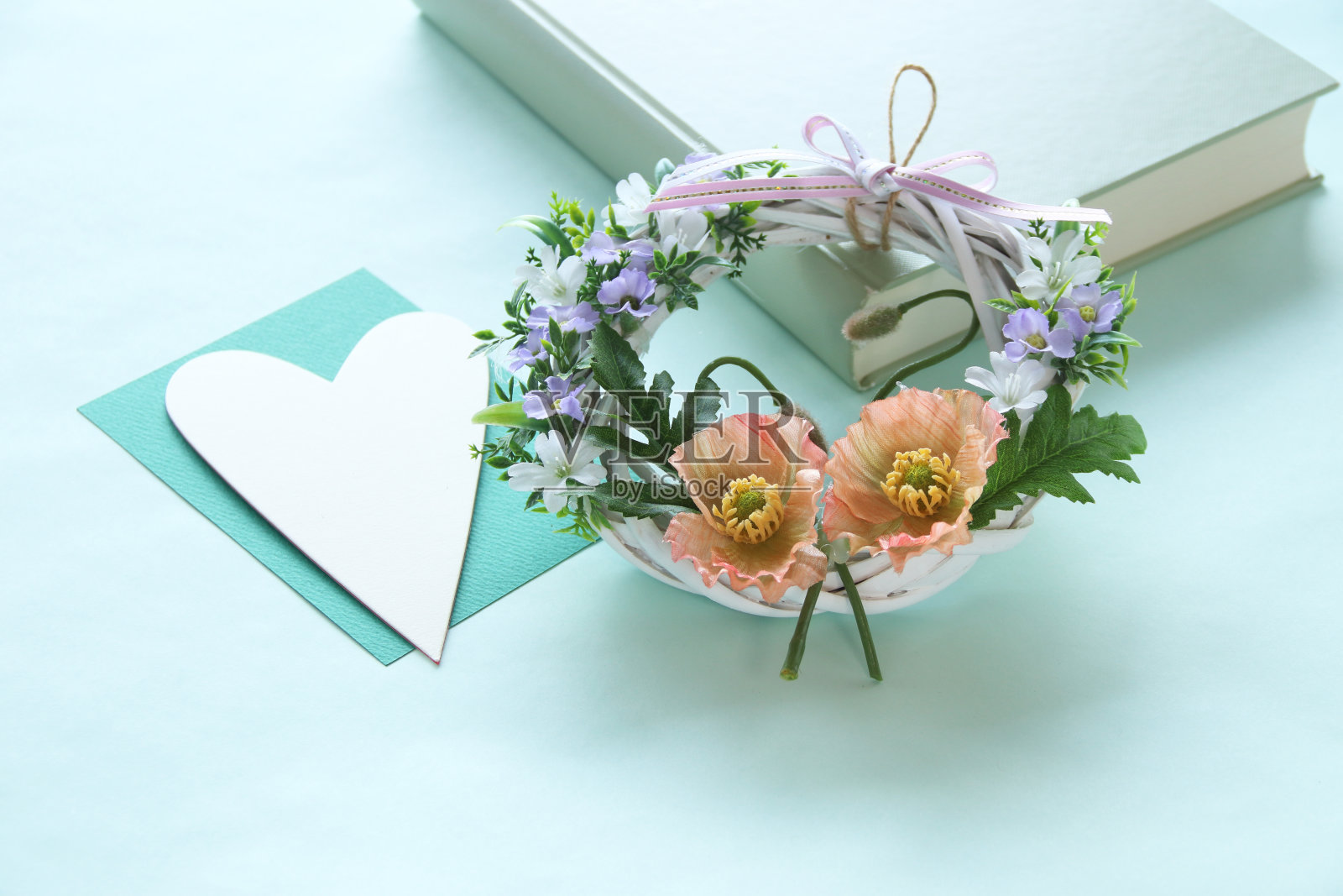 罂粟花圈照片摄影图片