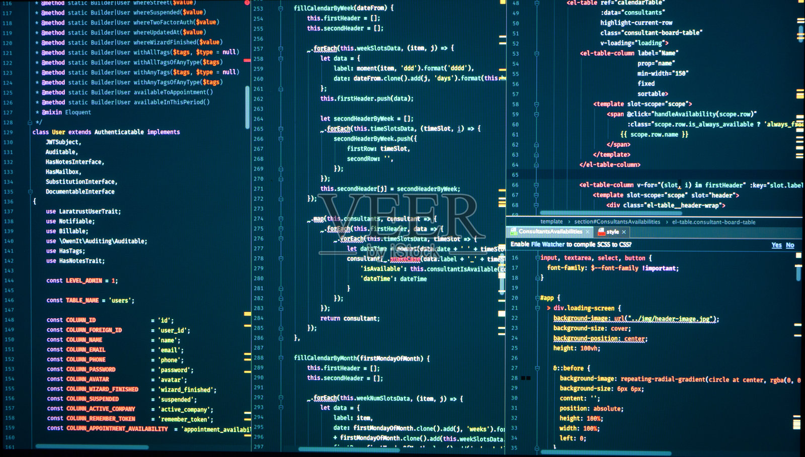 软件计算机程序代码。照片摄影图片