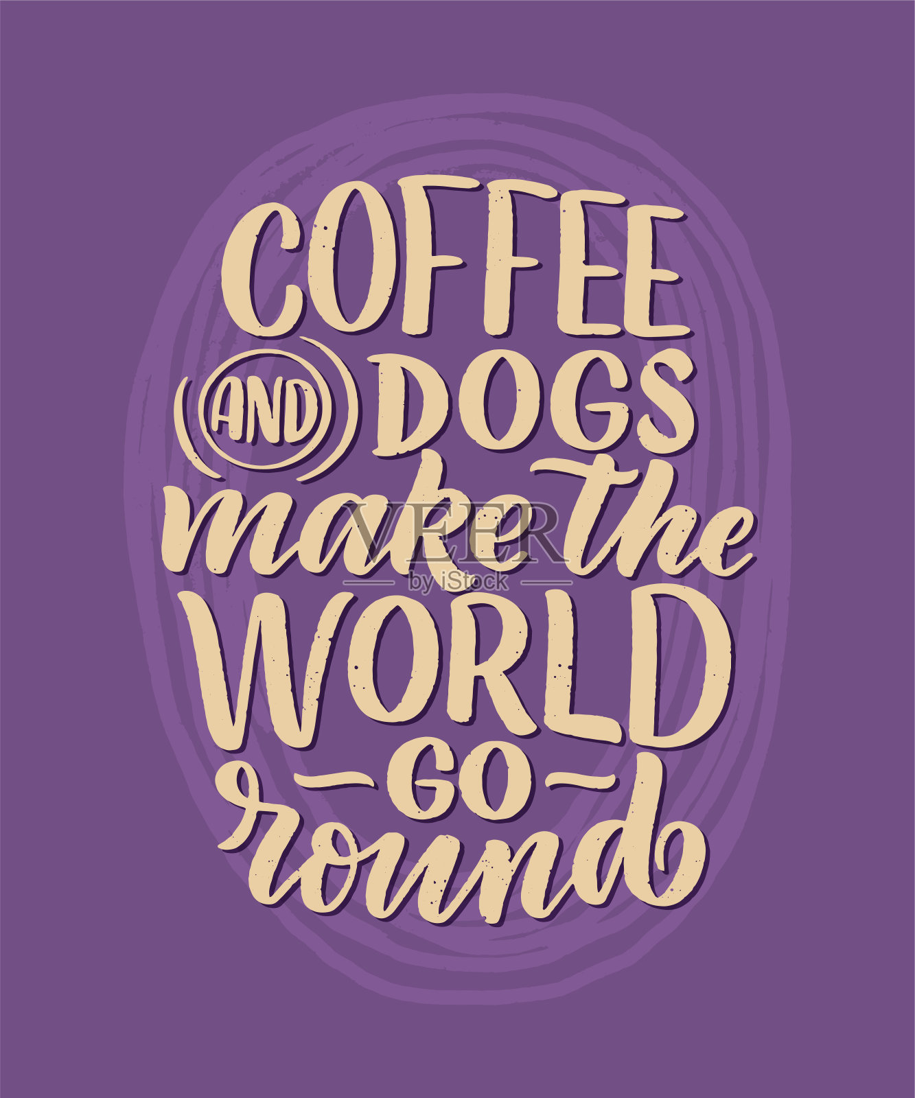 矢量插图与有趣的短语。手绘关于狗的励志名言。海报，t恤，卡片，请帖，贴纸。插画图片素材