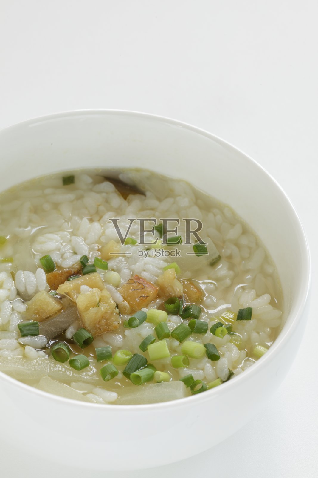 韩国食物，鳕鱼和卷心菜米饭汤照片摄影图片