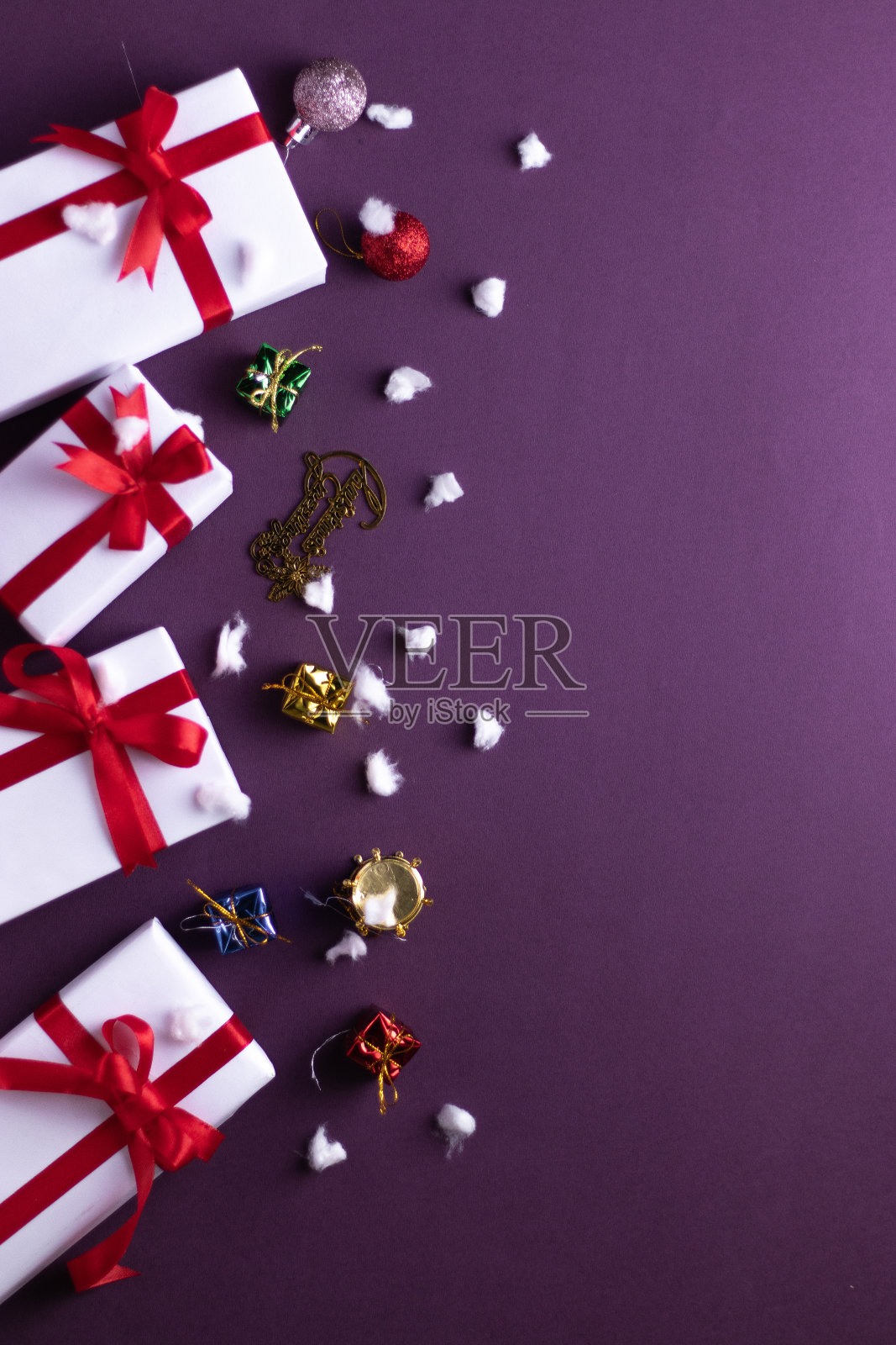 圣诞礼物为庆祝圣诞节日库存形象照片摄影图片