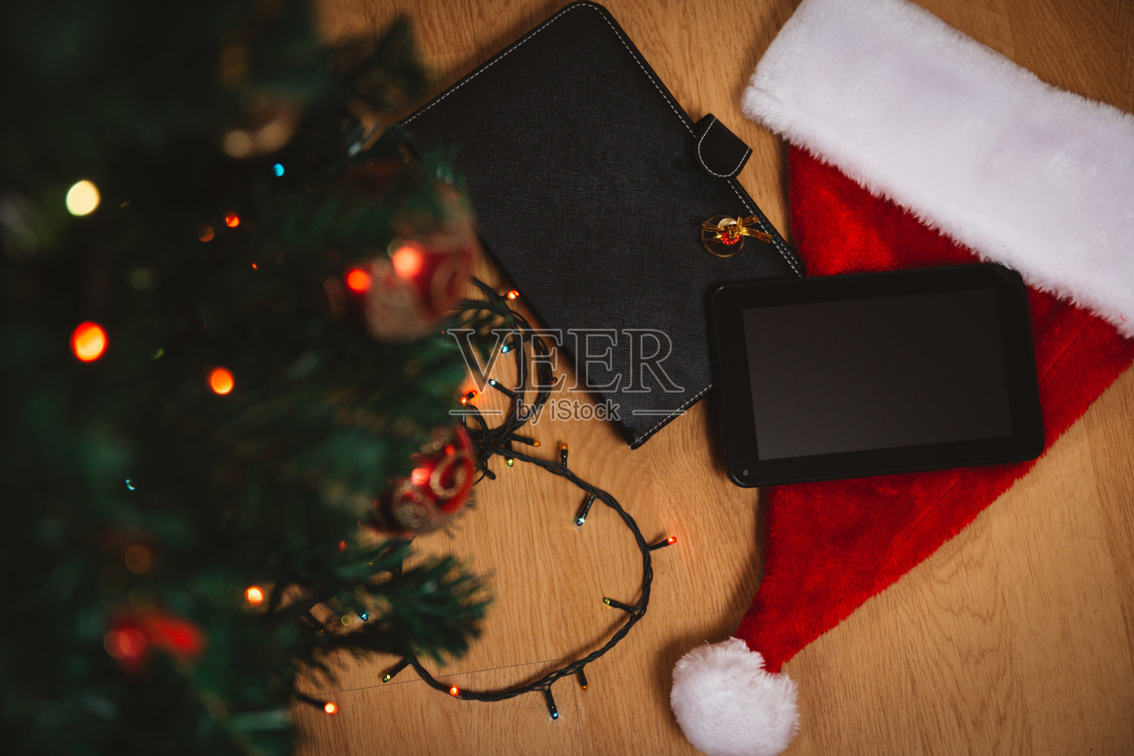 圣诞节装饰和牌匾照片摄影图片