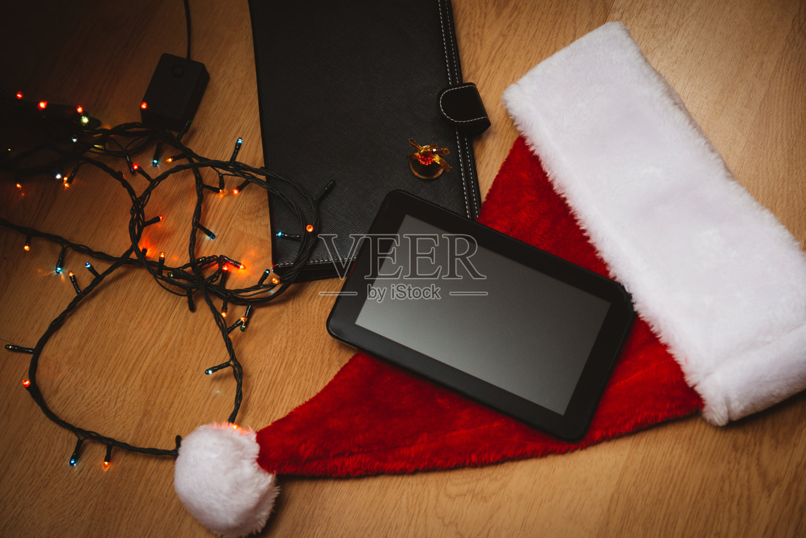 圣诞节装饰和牌匾照片摄影图片