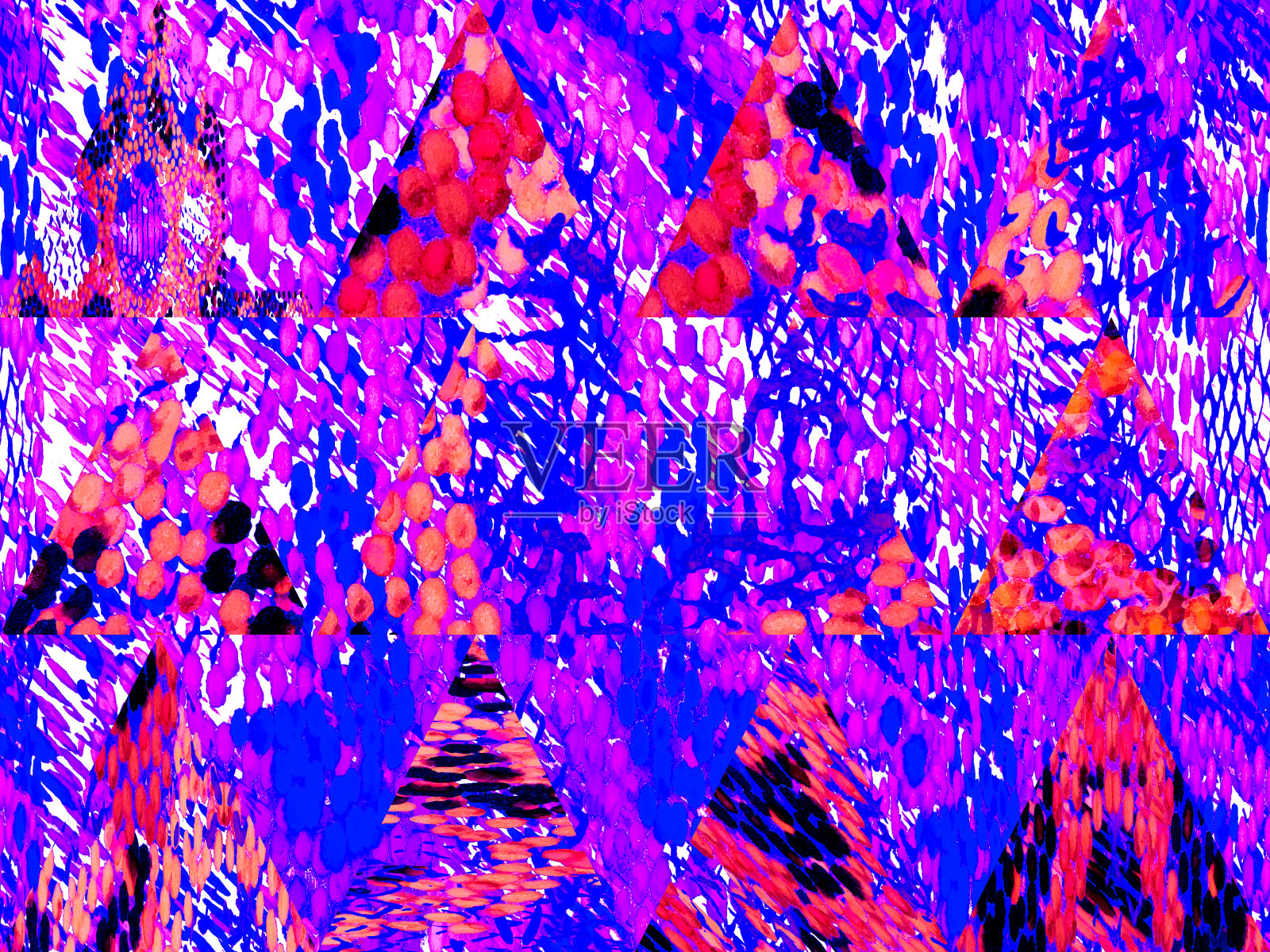 民族无缝模式。插画图片素材