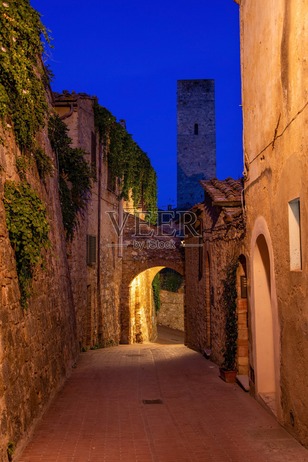 圣吉米尼亚诺，托斯卡纳，意大利照片摄影图片