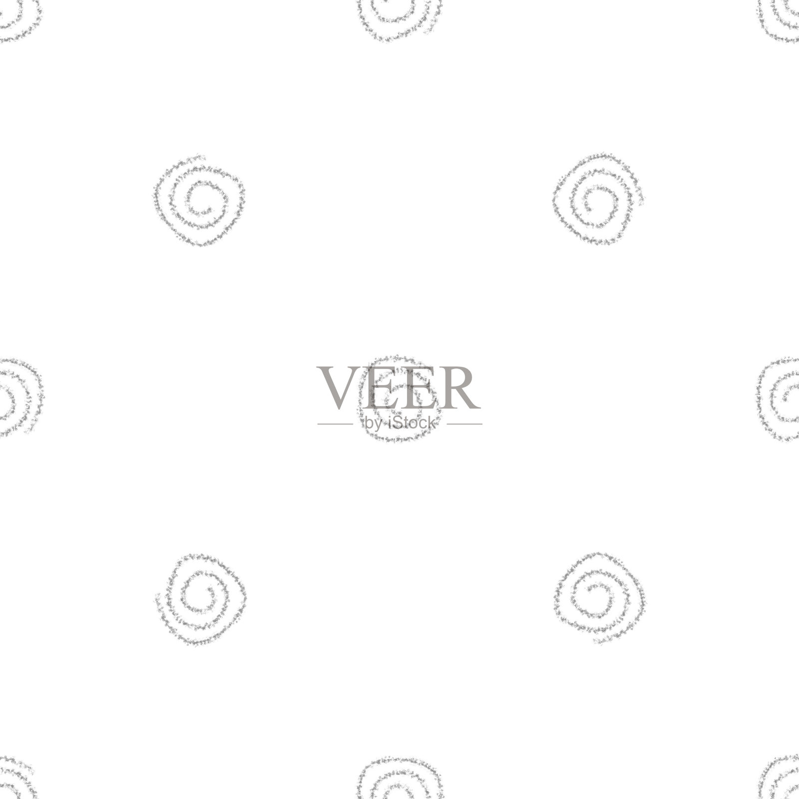 手绘灰色雪花圣诞无缝拍插画图片素材