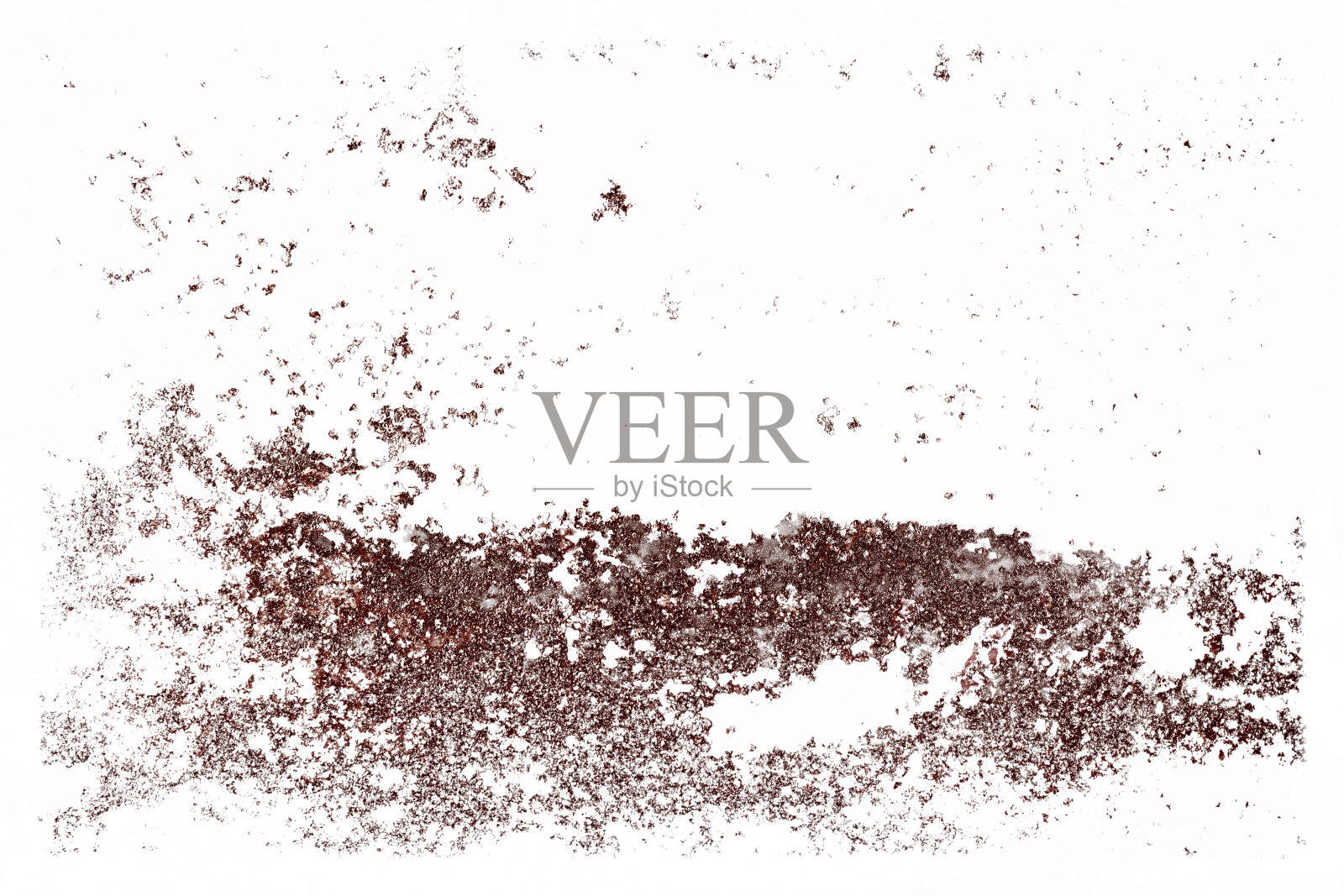 几片锈孤立在白色背景上。照片摄影图片