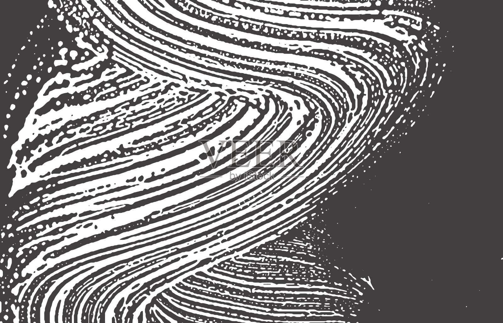 枯燥乏味的纹理。忧伤黑灰色粗糙的痕迹。一个插画图片素材