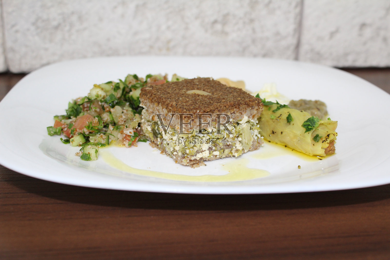 阿拉伯食物-烤Kibe照片摄影图片