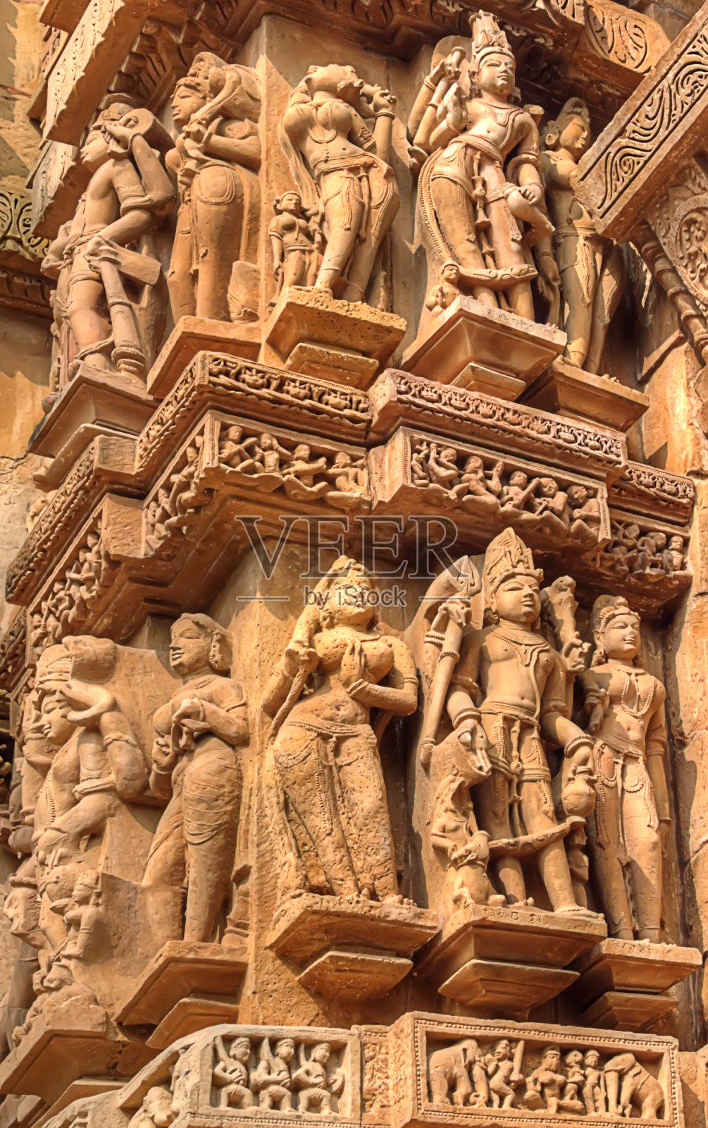 Khajuraho寺庙-中央邦(印度)照片摄影图片