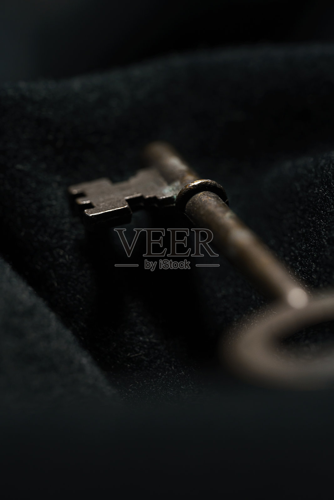 复古键上的黑色背景照片摄影图片