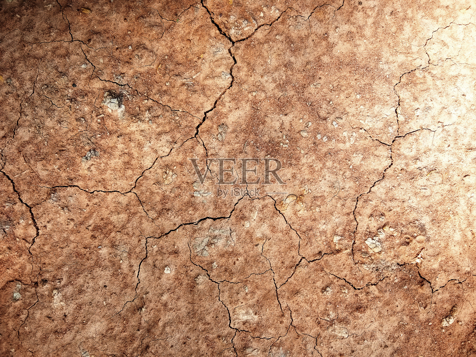 俯视图的地面有裂缝照片摄影图片