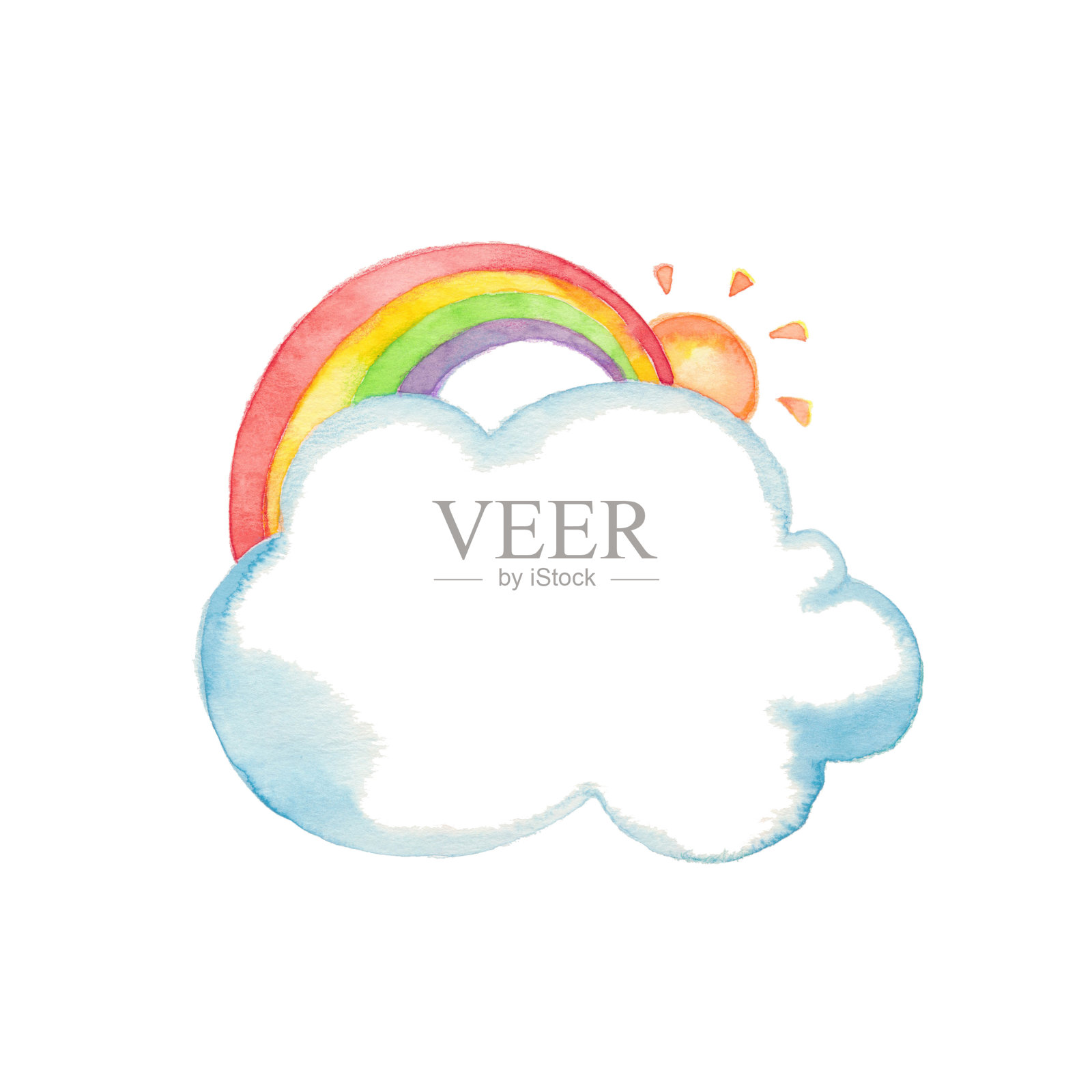 光的天空插画图片素材