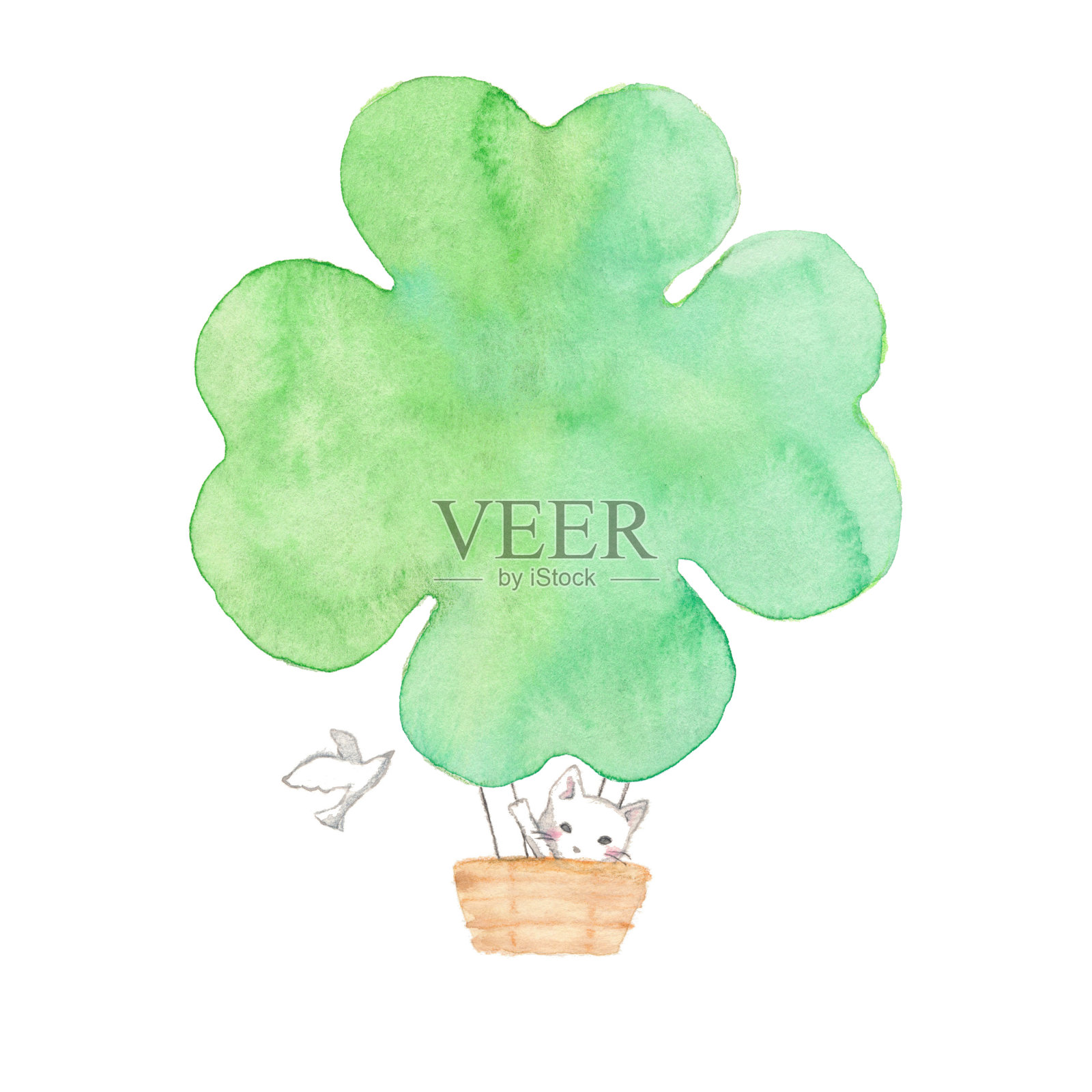 生态气球插画图片素材